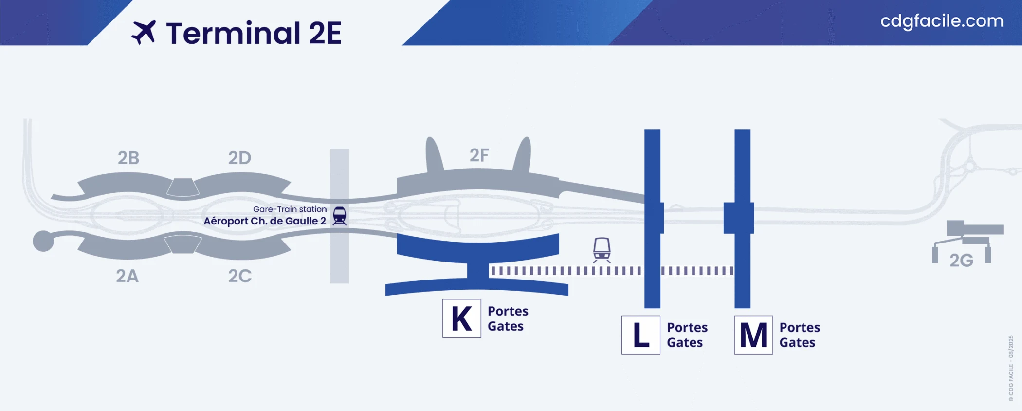 Charles de Gaulle Airport Terminal 2E Map 2025