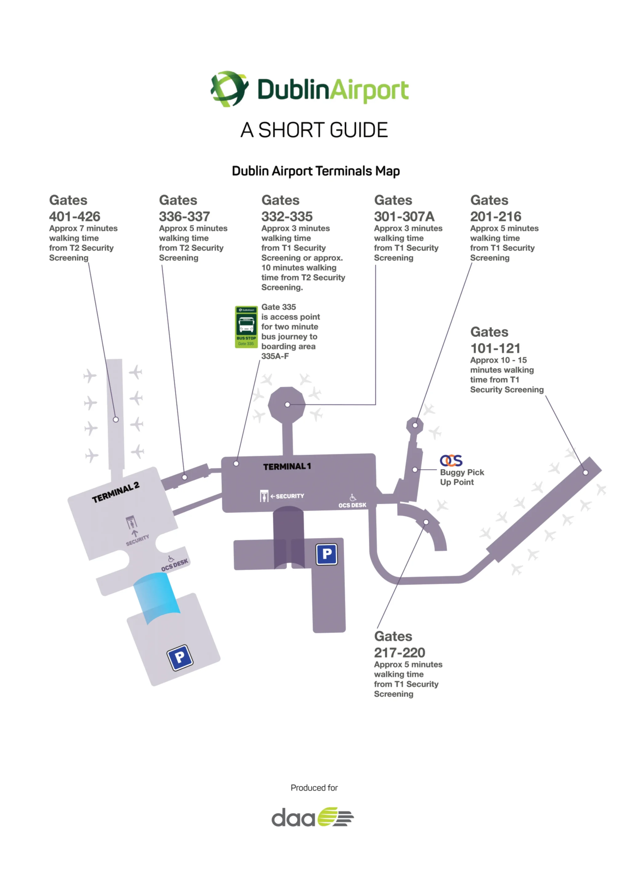 Dublin Airport Map Most Up To Date All Maps