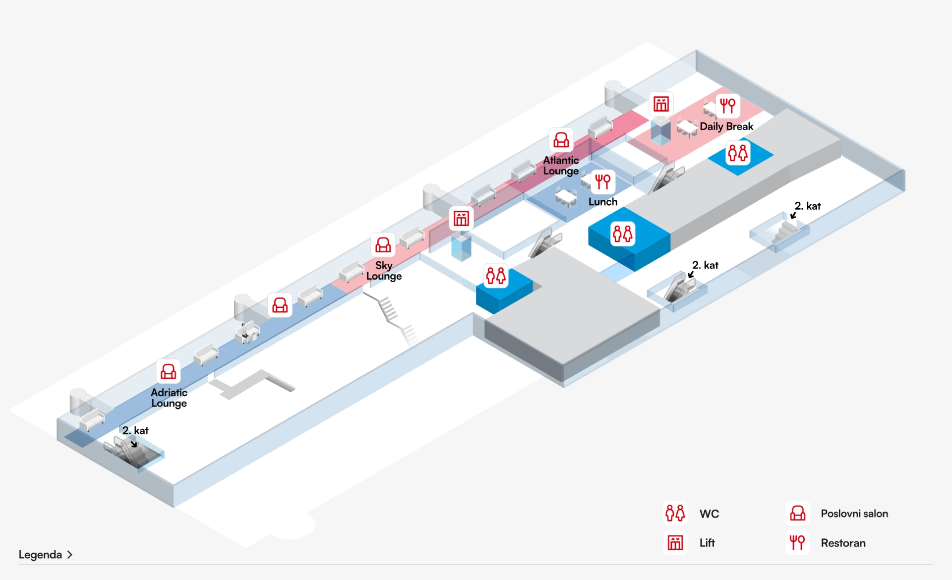 Dubrovnik Airport Terminal Third Floor Map 2025