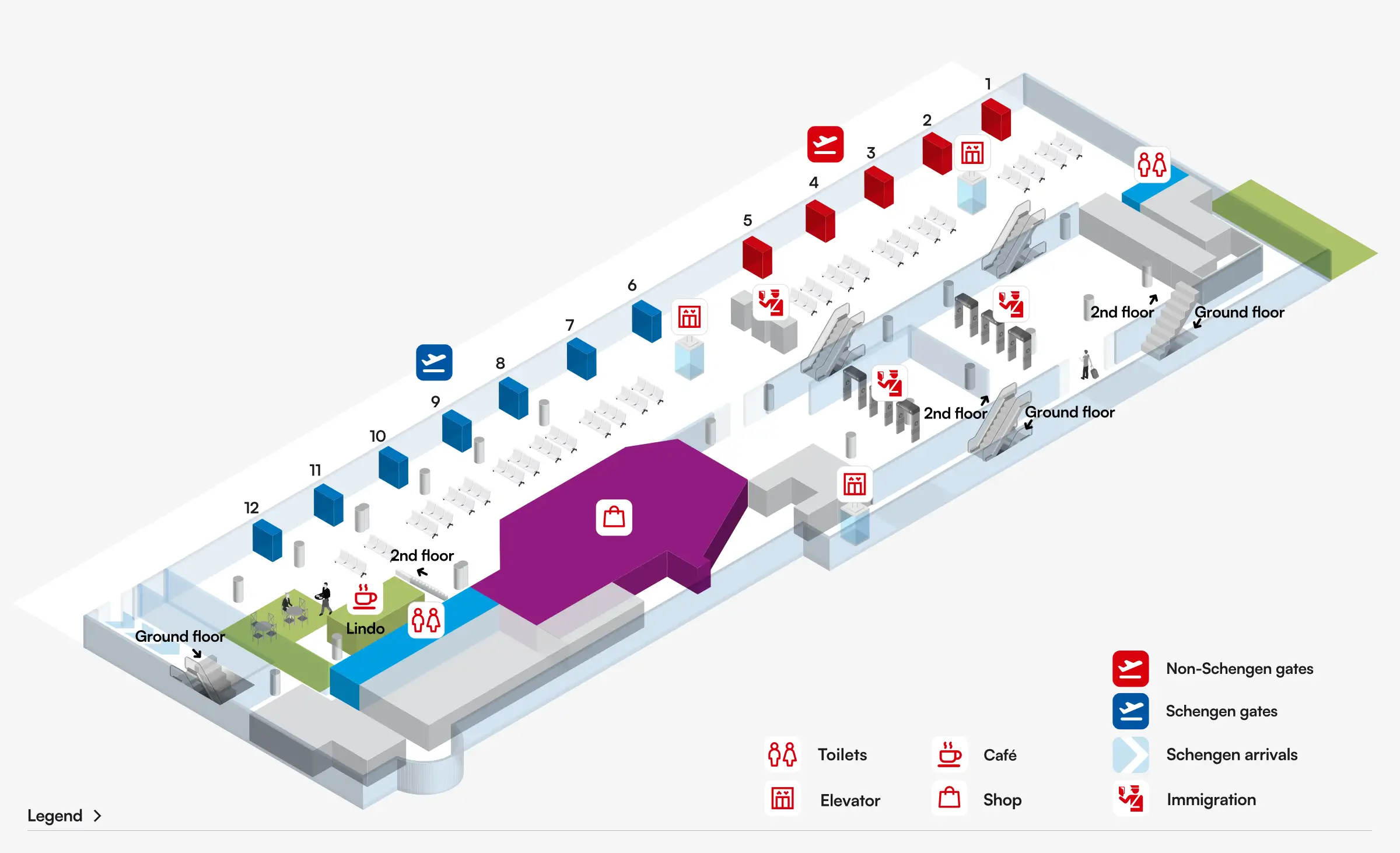 Dubrovnik Ruđer Bošković Airport First Floor Map 2026