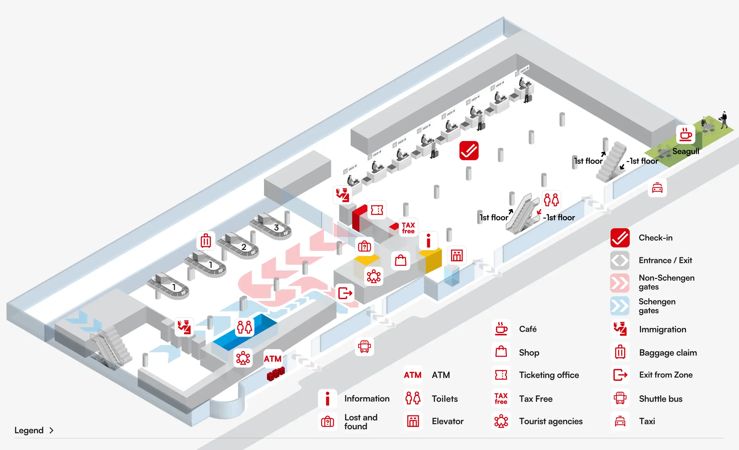 Dubrovnik Ruđer Bošković Airport Ground Floor Map 2026