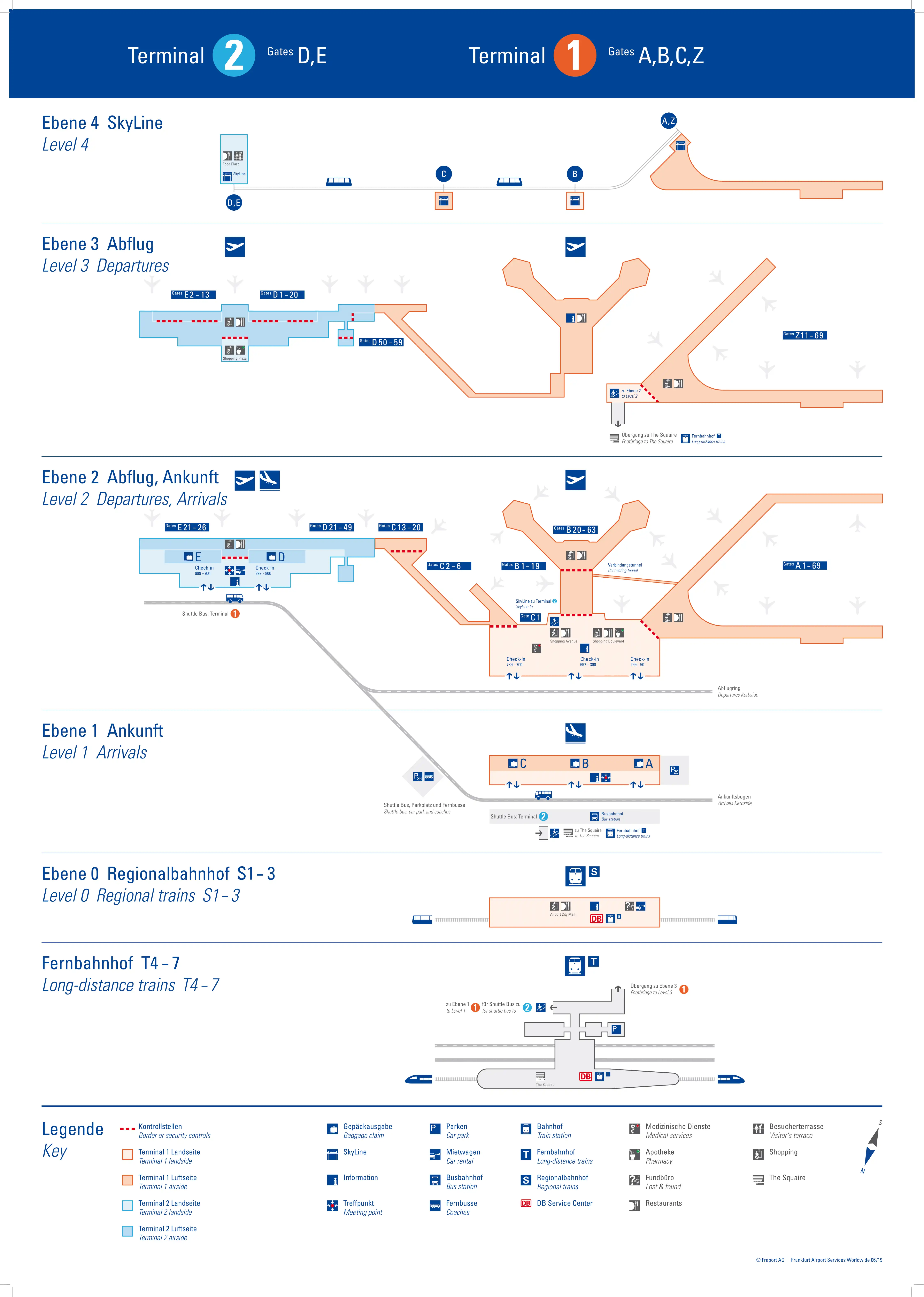 Frankfurt Airport Map 2025
