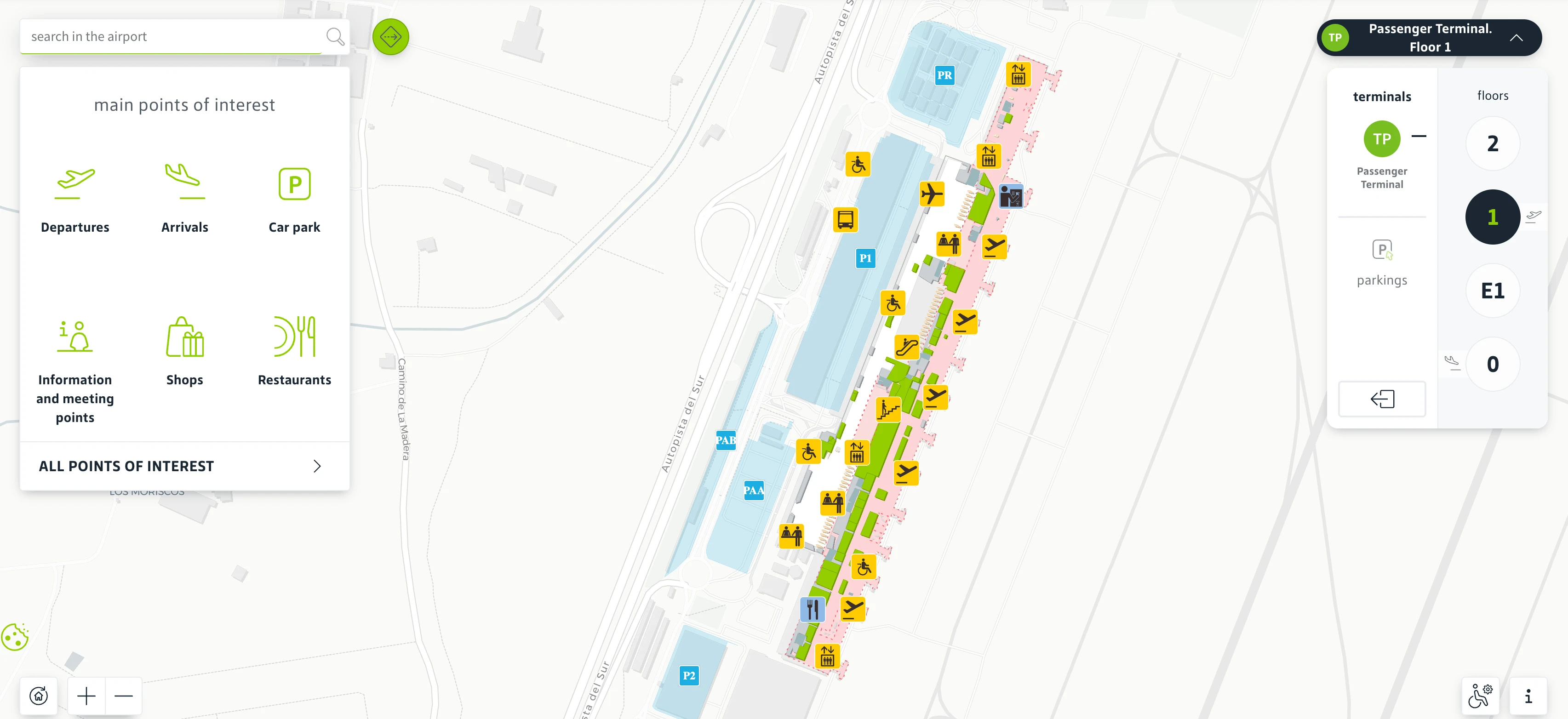Gran Canaria Airport Level 1 Map 2026