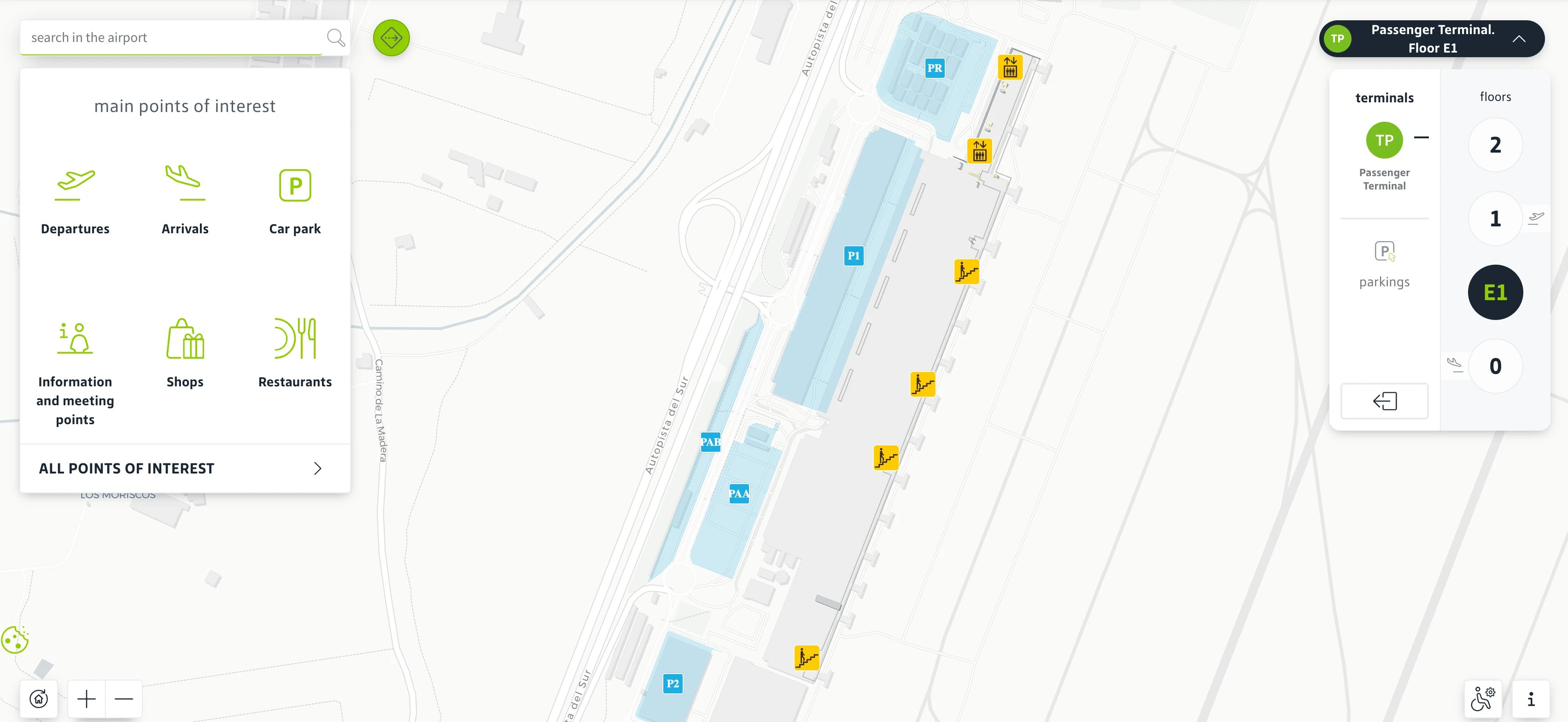 Gran Canaria Airport Level E1 Map 2026