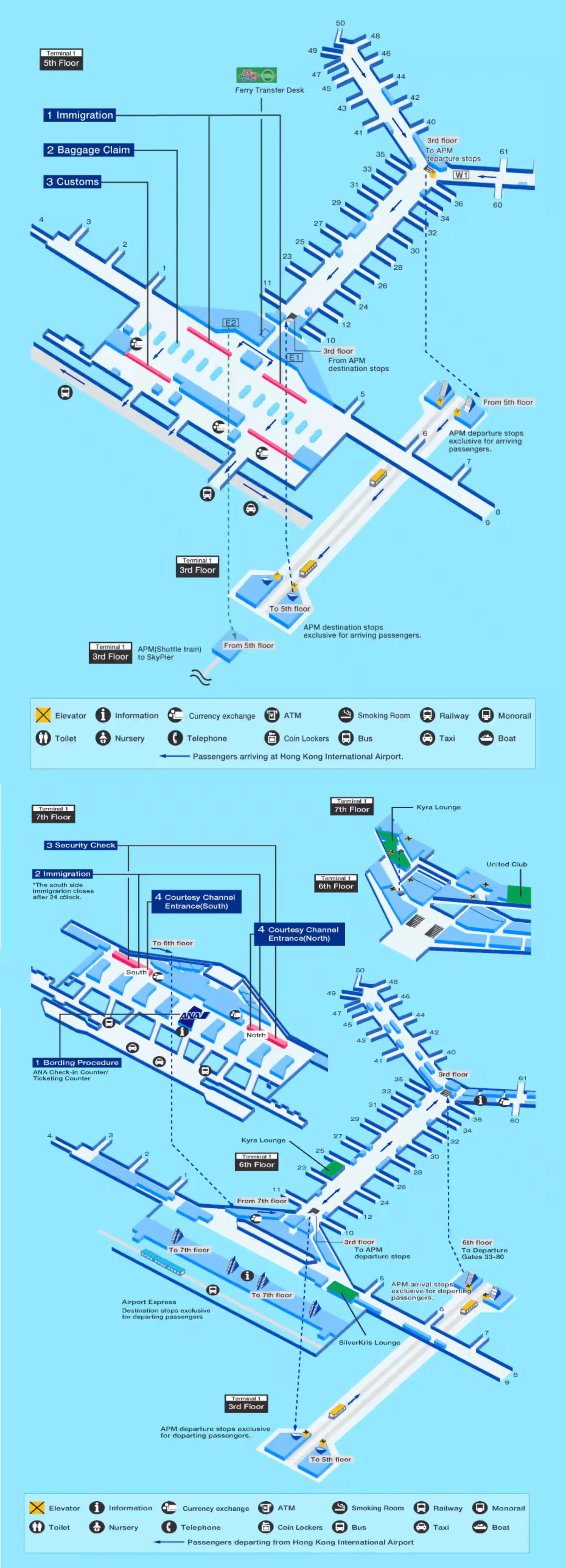 Hong Kong International Airport Map 2025