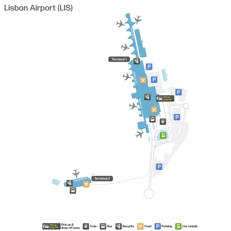 Humberto Delgado Airport Map 2025