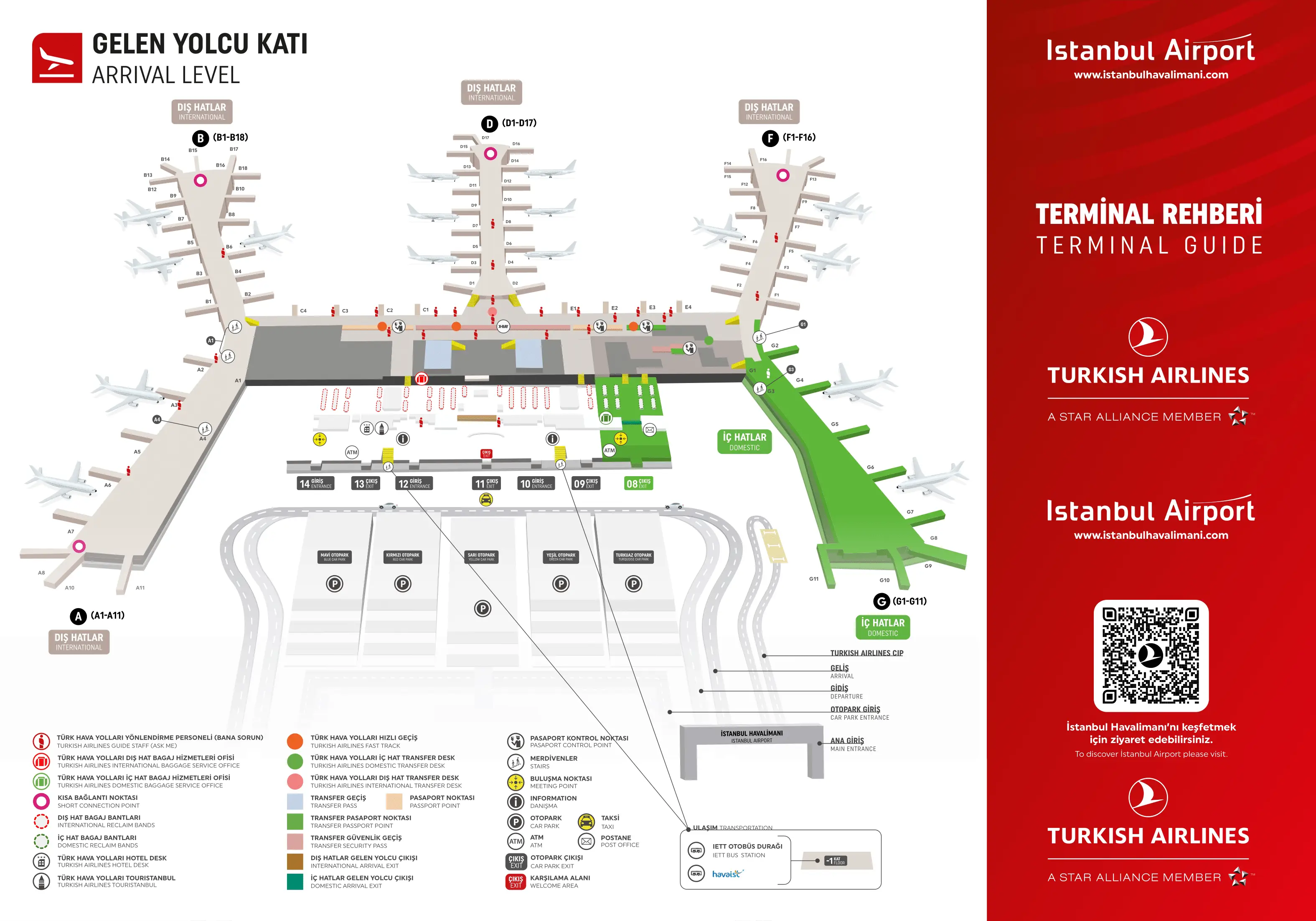 İstanbul Atatürk Airport Arrival Map 2025