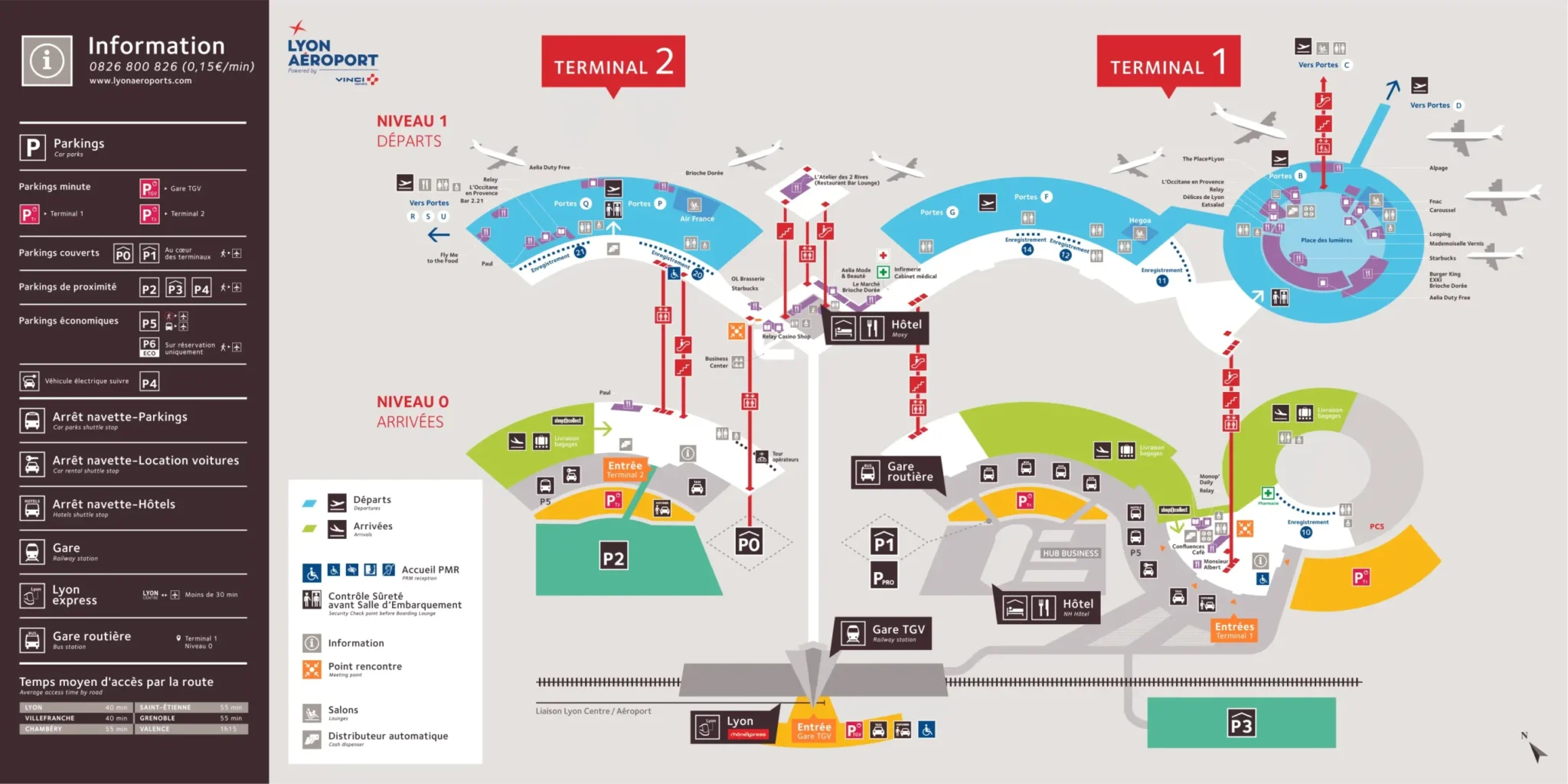 Lyon Saint Exup ry Airport Terminal Map 2025 2024 All Maps