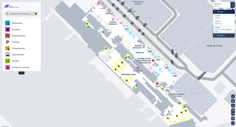 Marseille Provence Airport Terminal 1 Level 1 Map 2026
