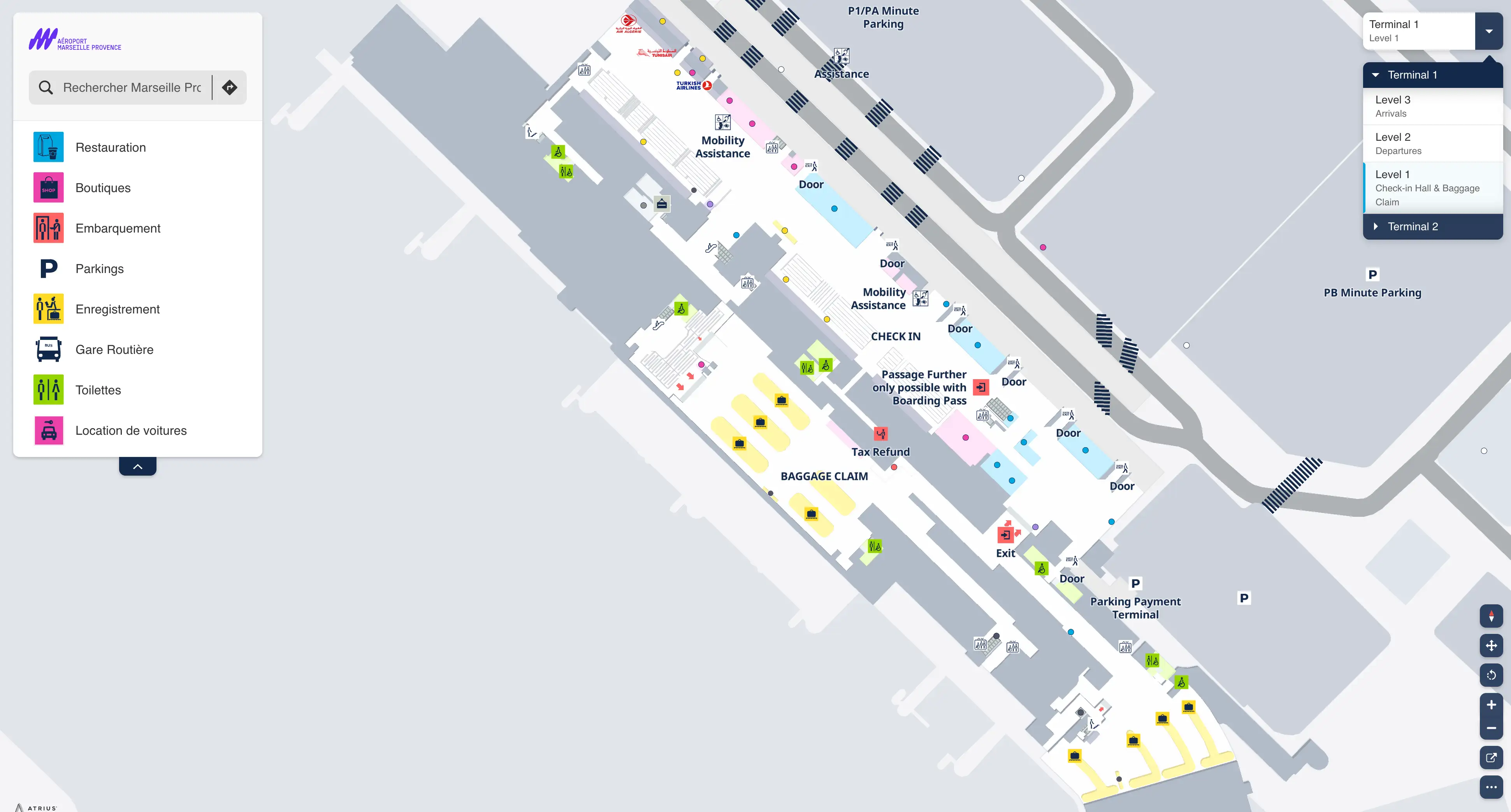 Marseille Provence Airport Terminal 1 Level 1 Map 2026