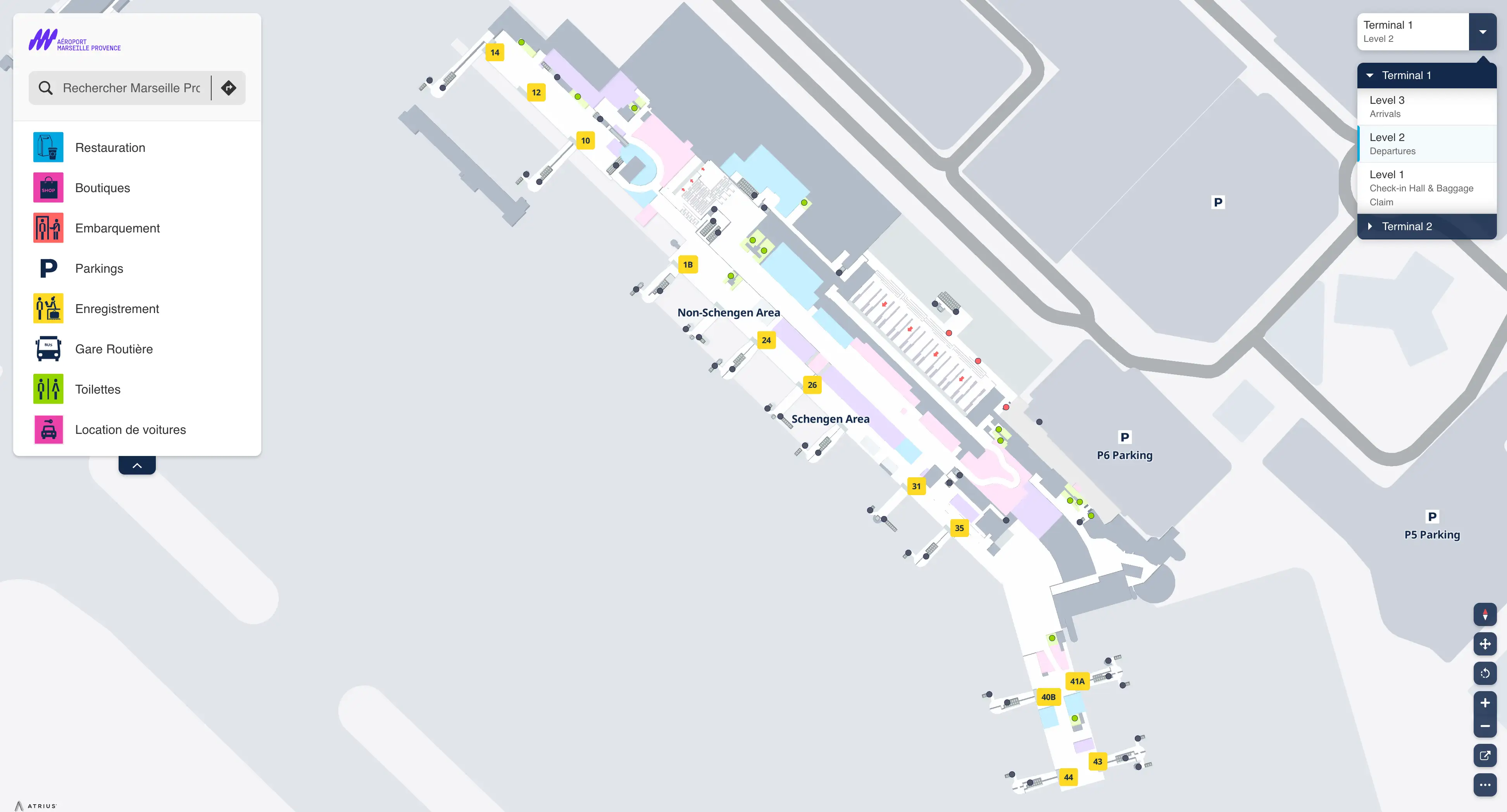 Marseille Provence Airport Terminal 1 Level 2 Map 2026