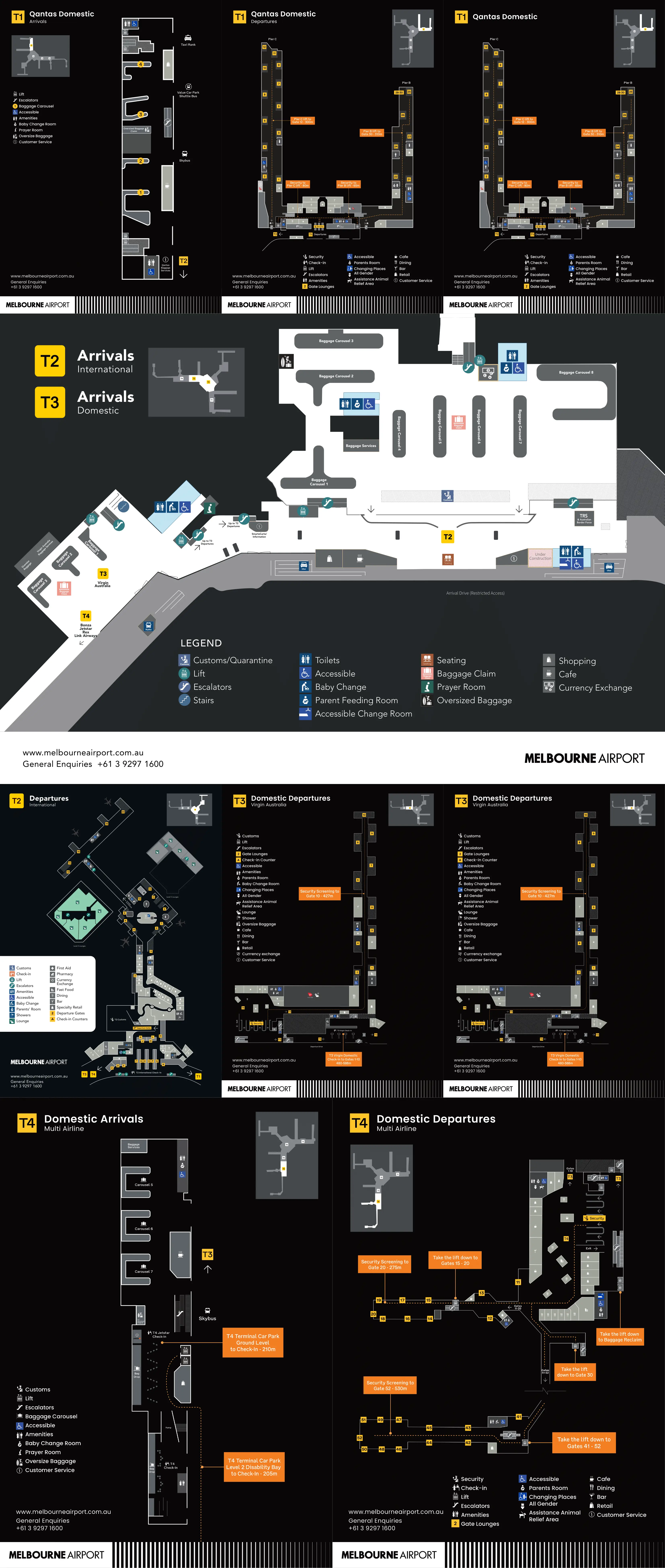 Melbourne Airport Map 2025