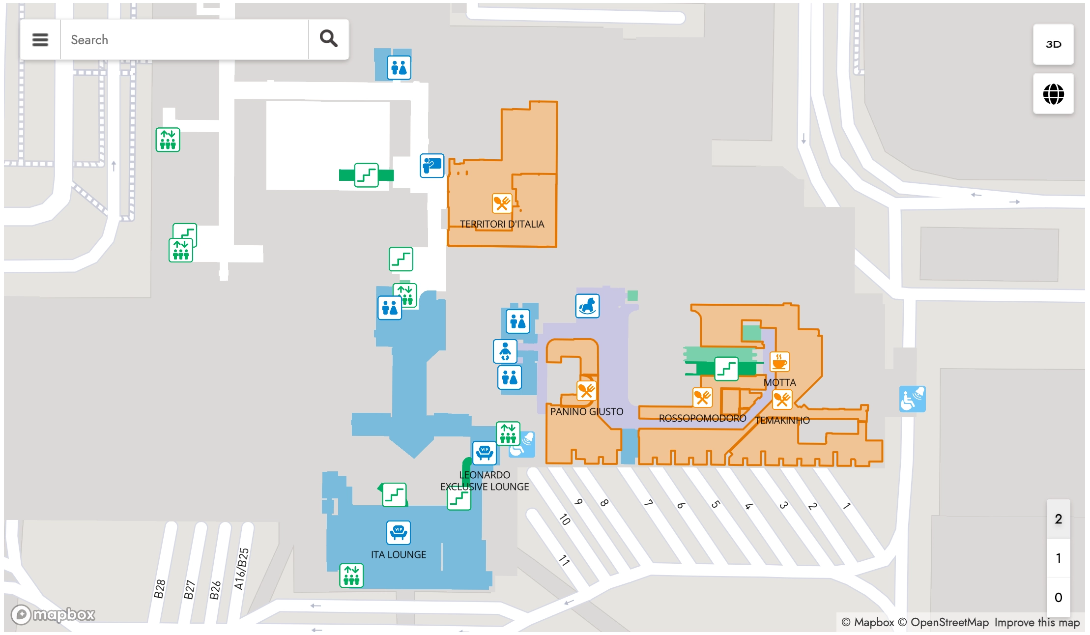 Milano Linate Airport Level 2 Map 2026