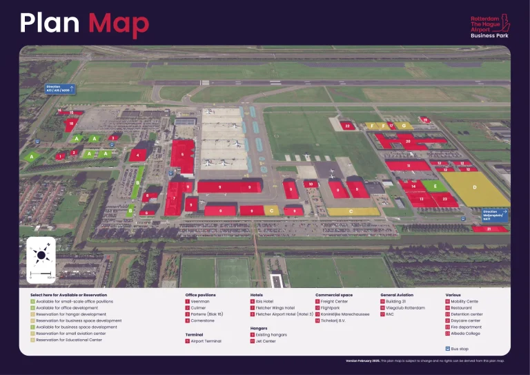 Rotterdam The Hague Airport Terminal Map 2025