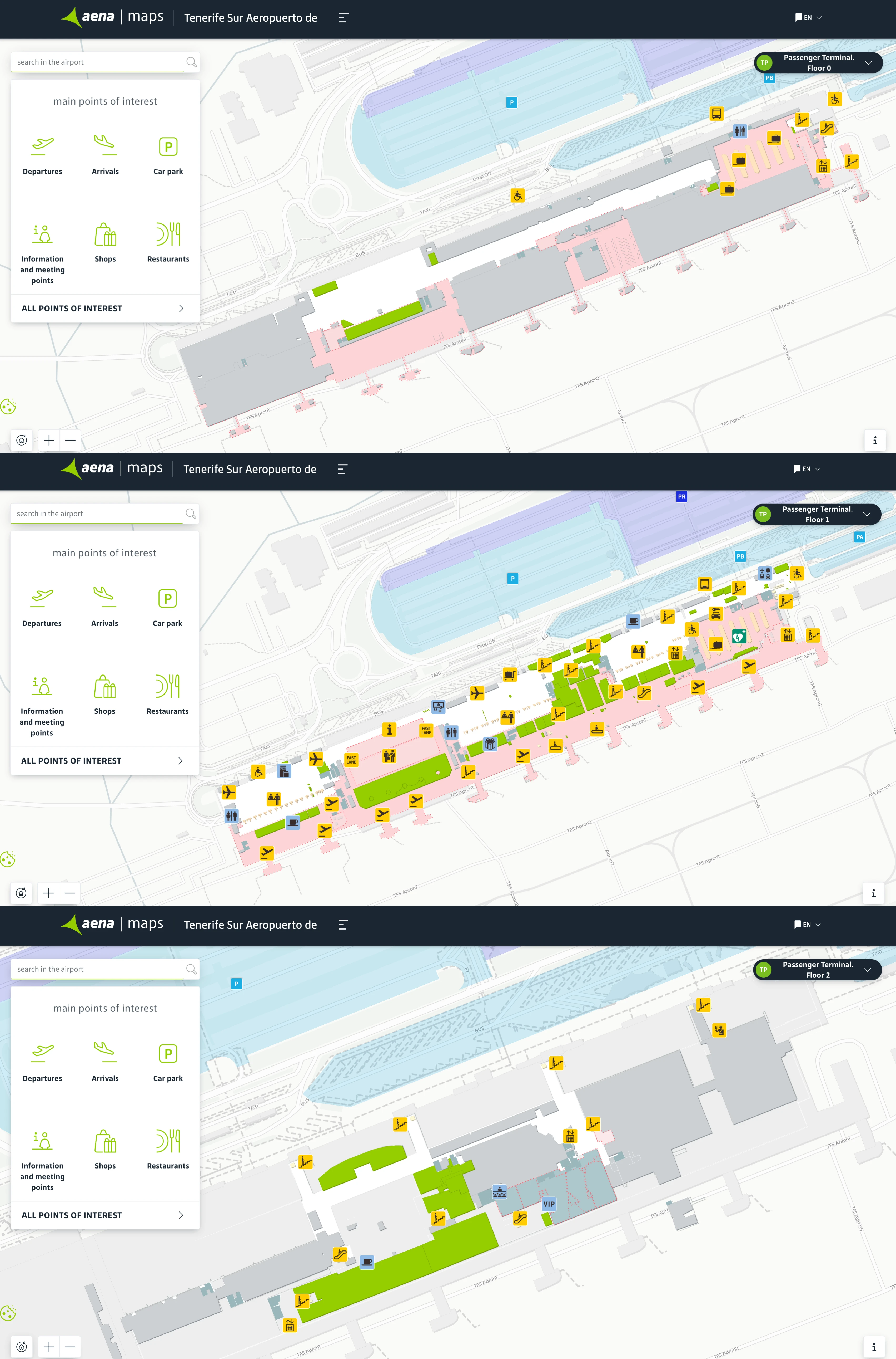 Tenerife Sur Airport Map 2026