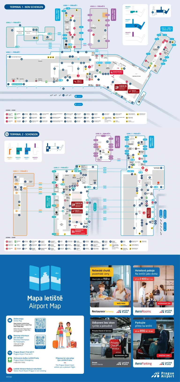 Václav Havel Airport Prague Map 2025