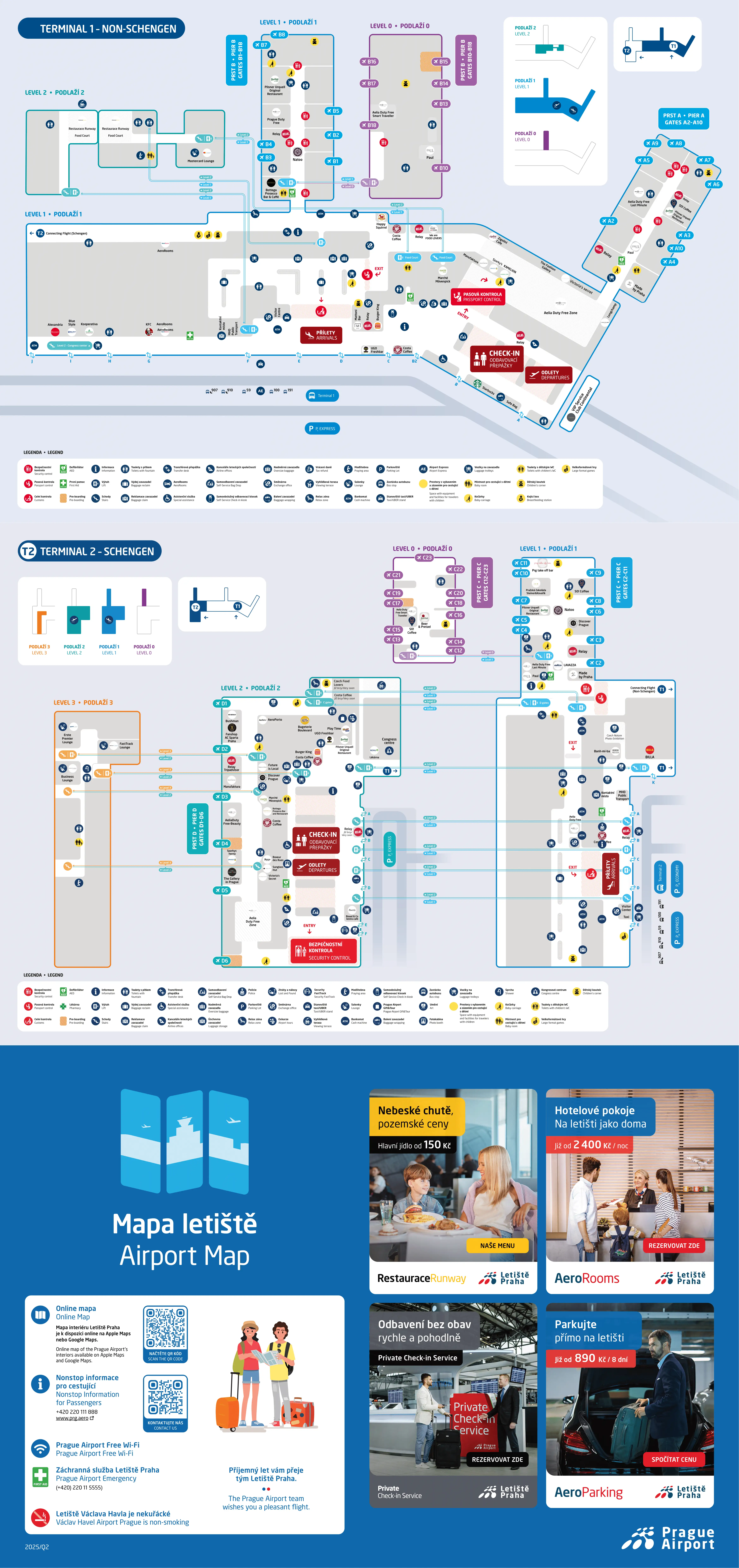 Václav Havel Airport Prague Map 2025