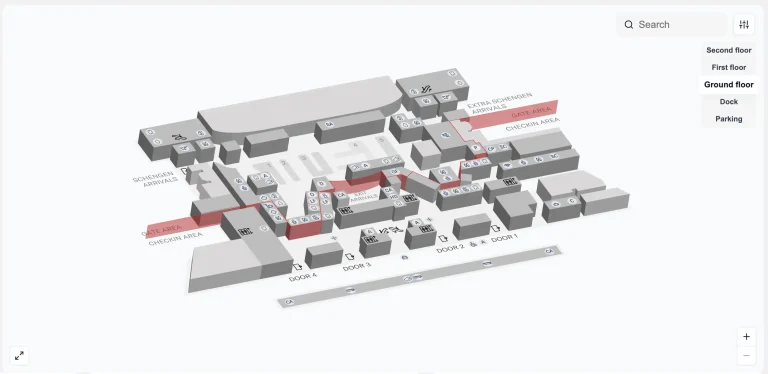 Venice Marco Polo Airport Ground Floor Map 2025