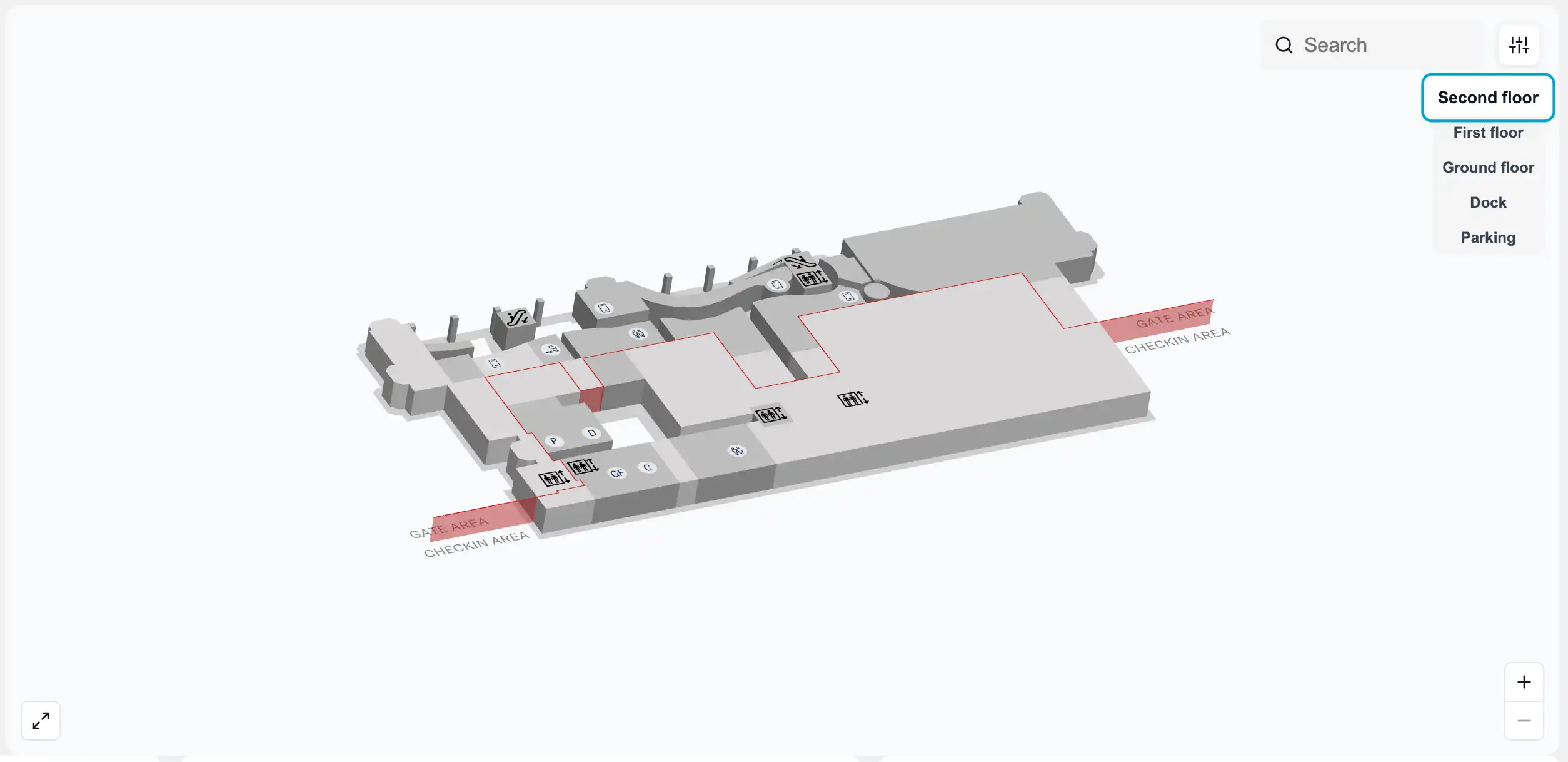 Venice Marco Polo Airport Second Floor Map 2025