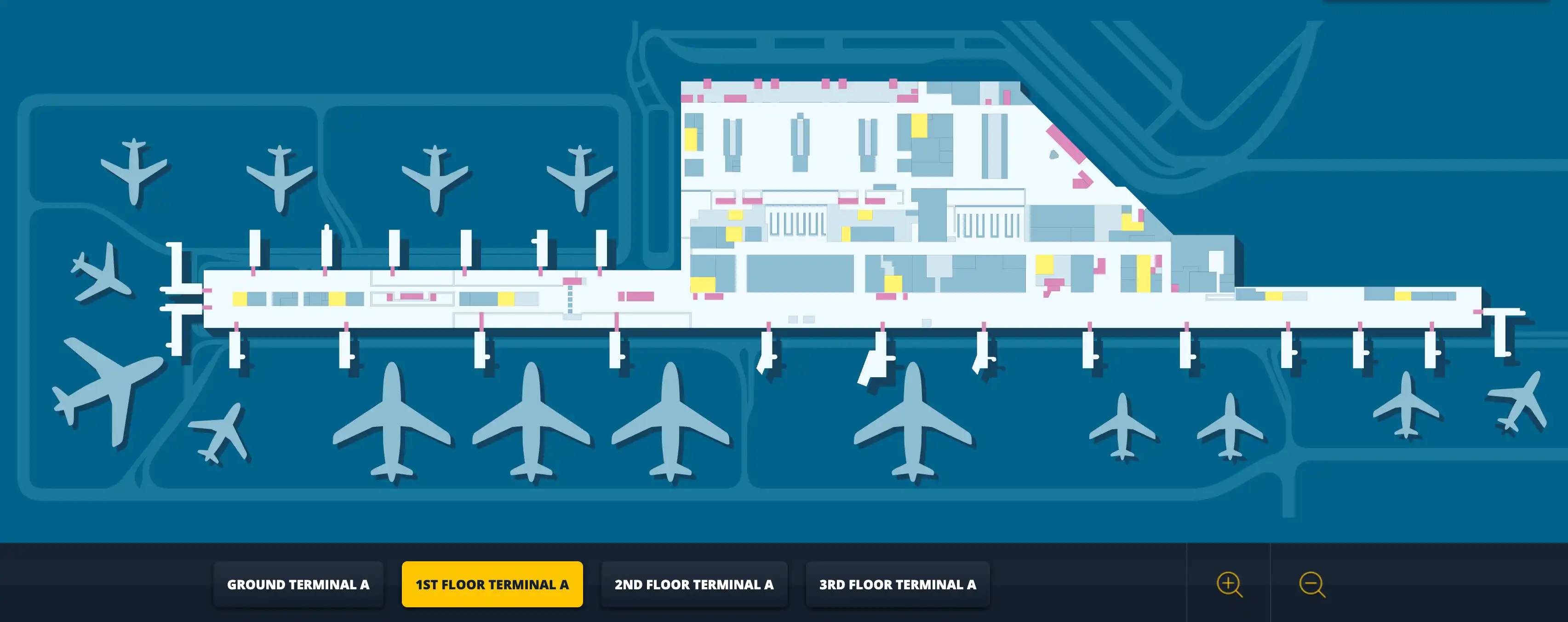 Warsaw Chopin Airport First Floor Terminal A Map 2025