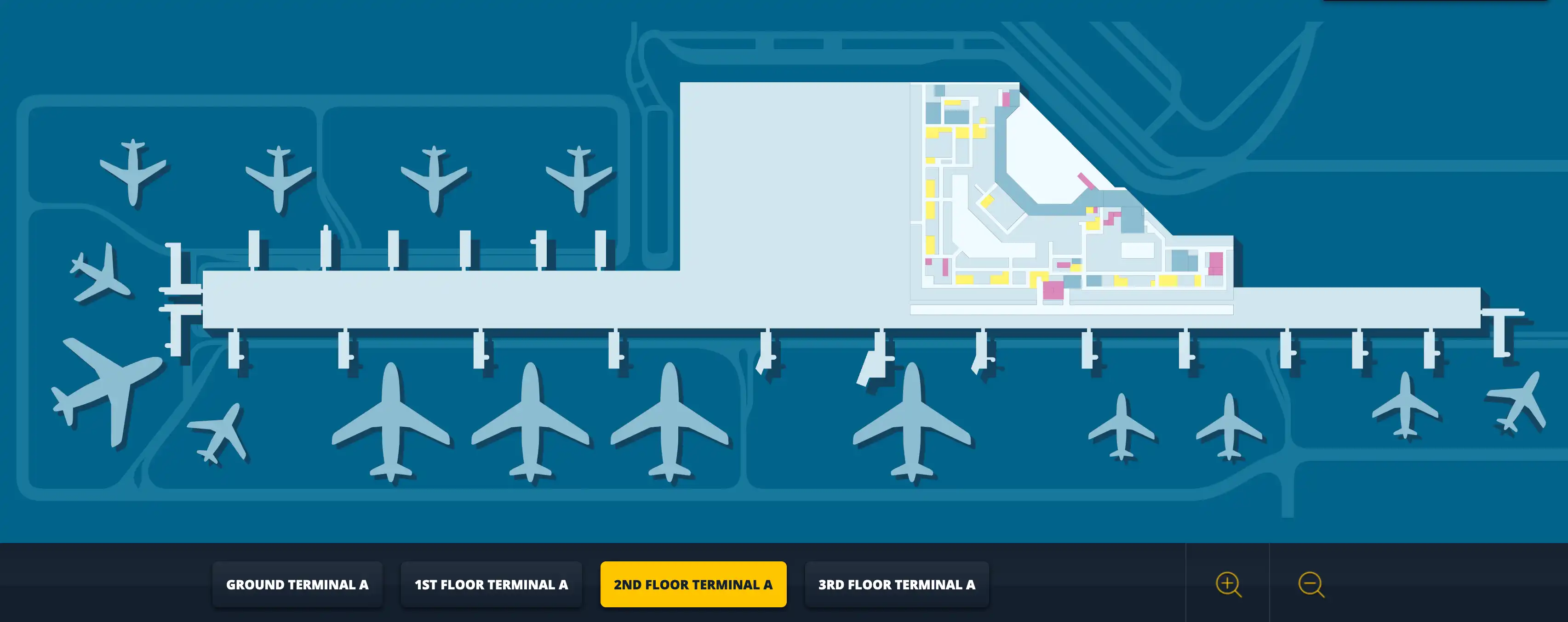 Warsaw Chopin Airport Second Floor Terminal A Map 2025