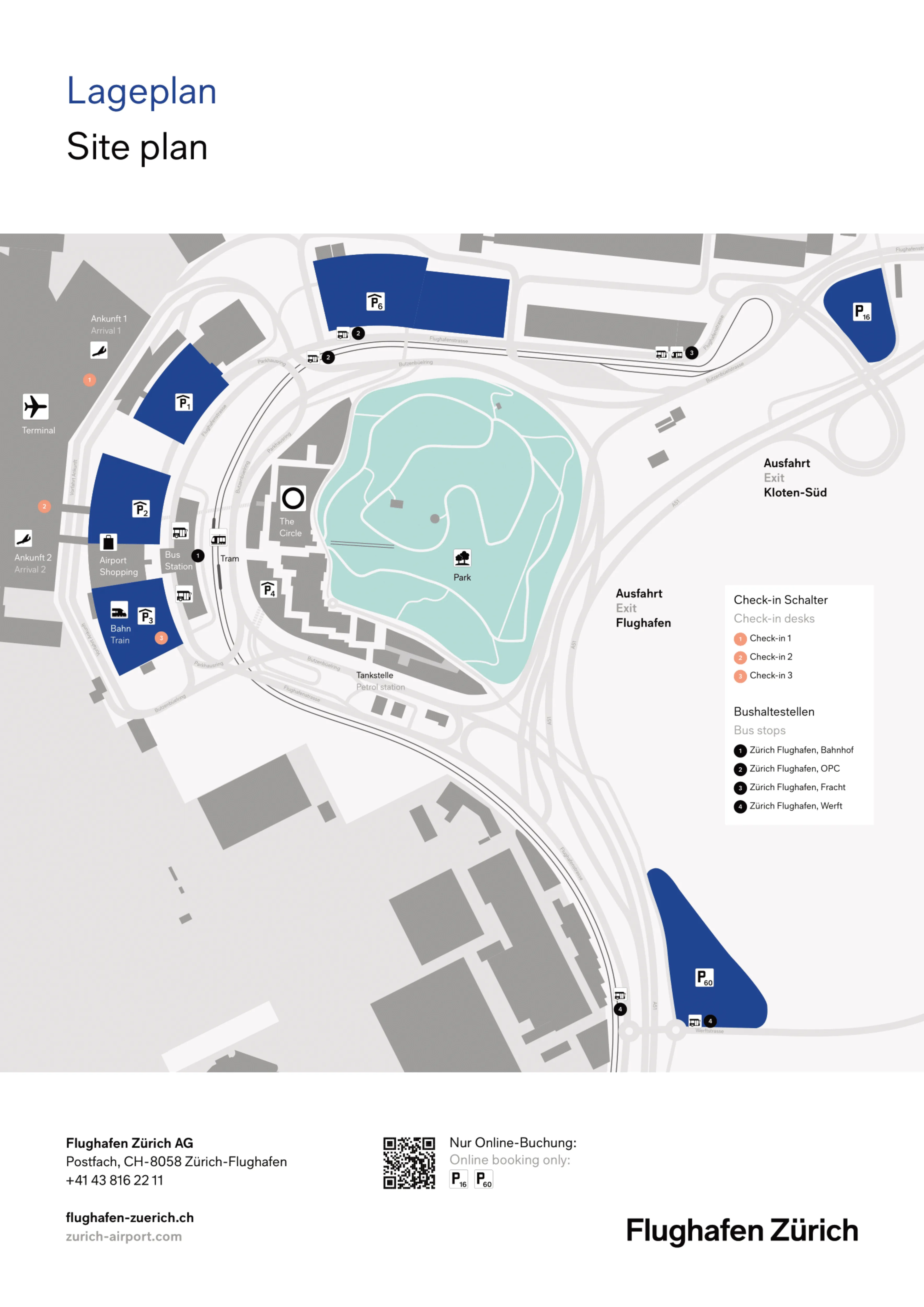 Zurich Airport Map 2025