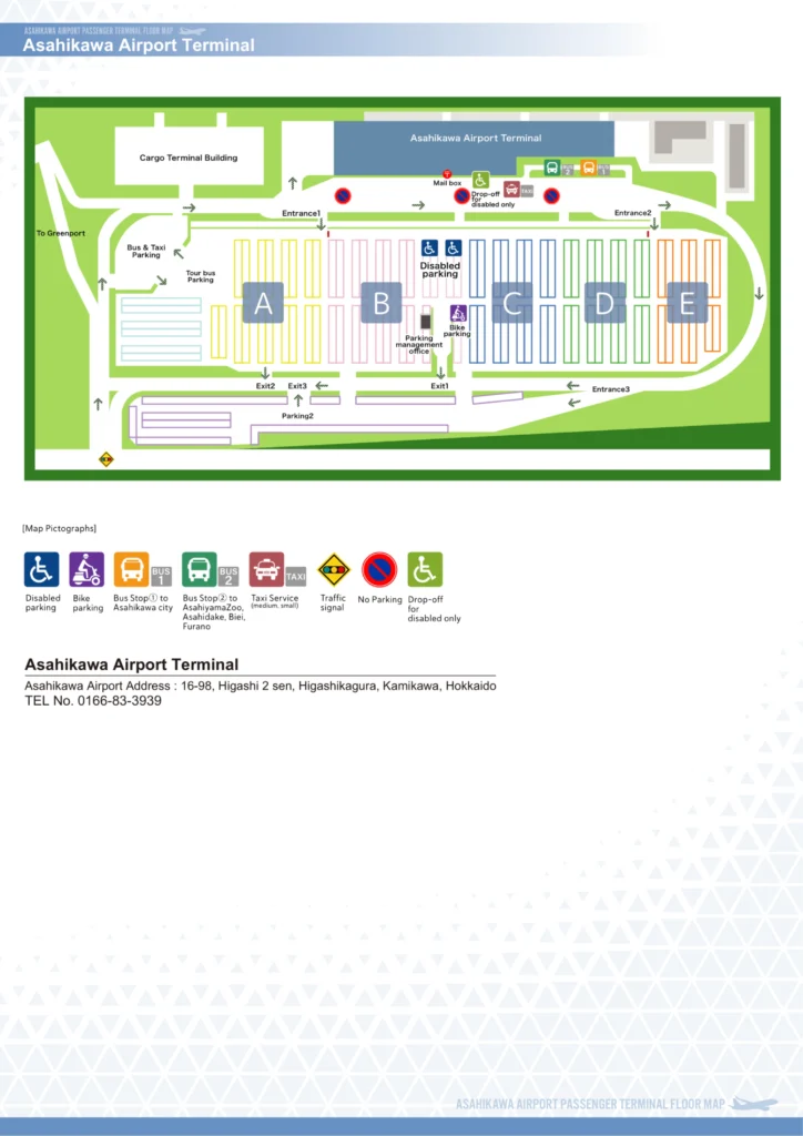 AKJ Airport Terminal - Parking and Ground Transportation Map 2024