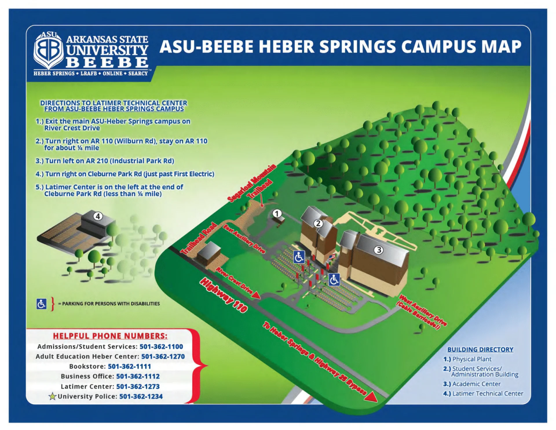 ASU-Beebe Heber Springs Campus Map 2025