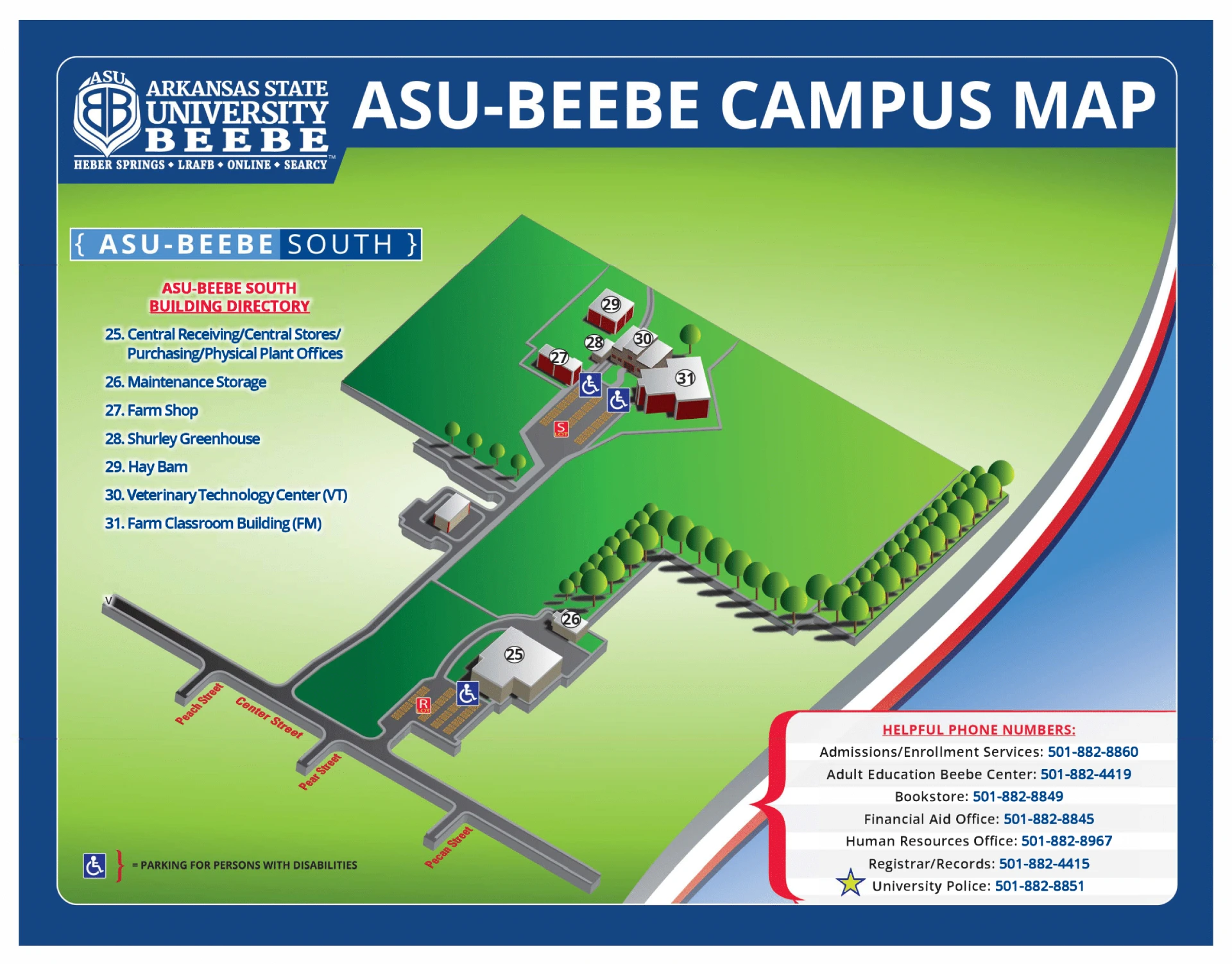 Arkansas State University Beebe South Campus Map 2025