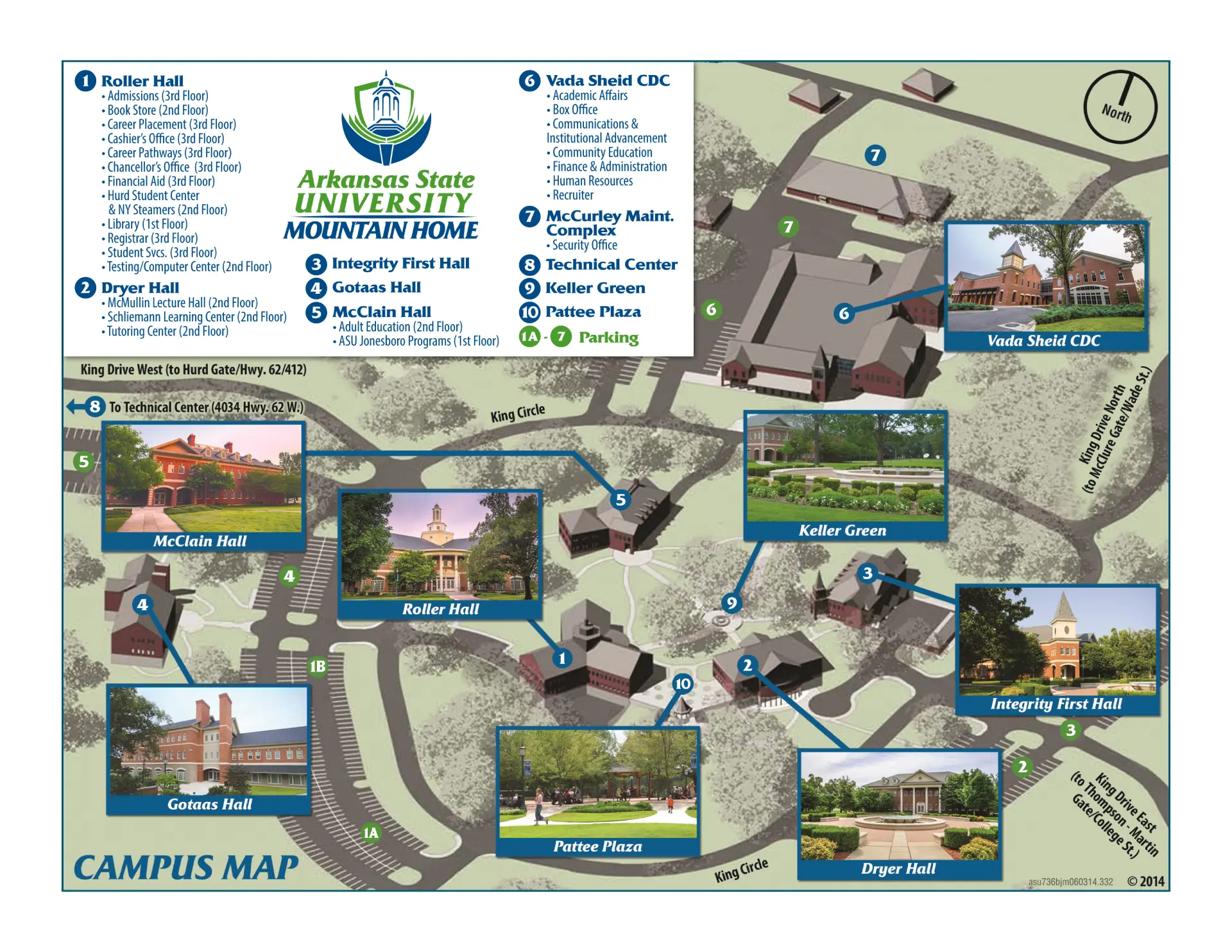 Arkansas State University Mountain Home Campus Map 2024