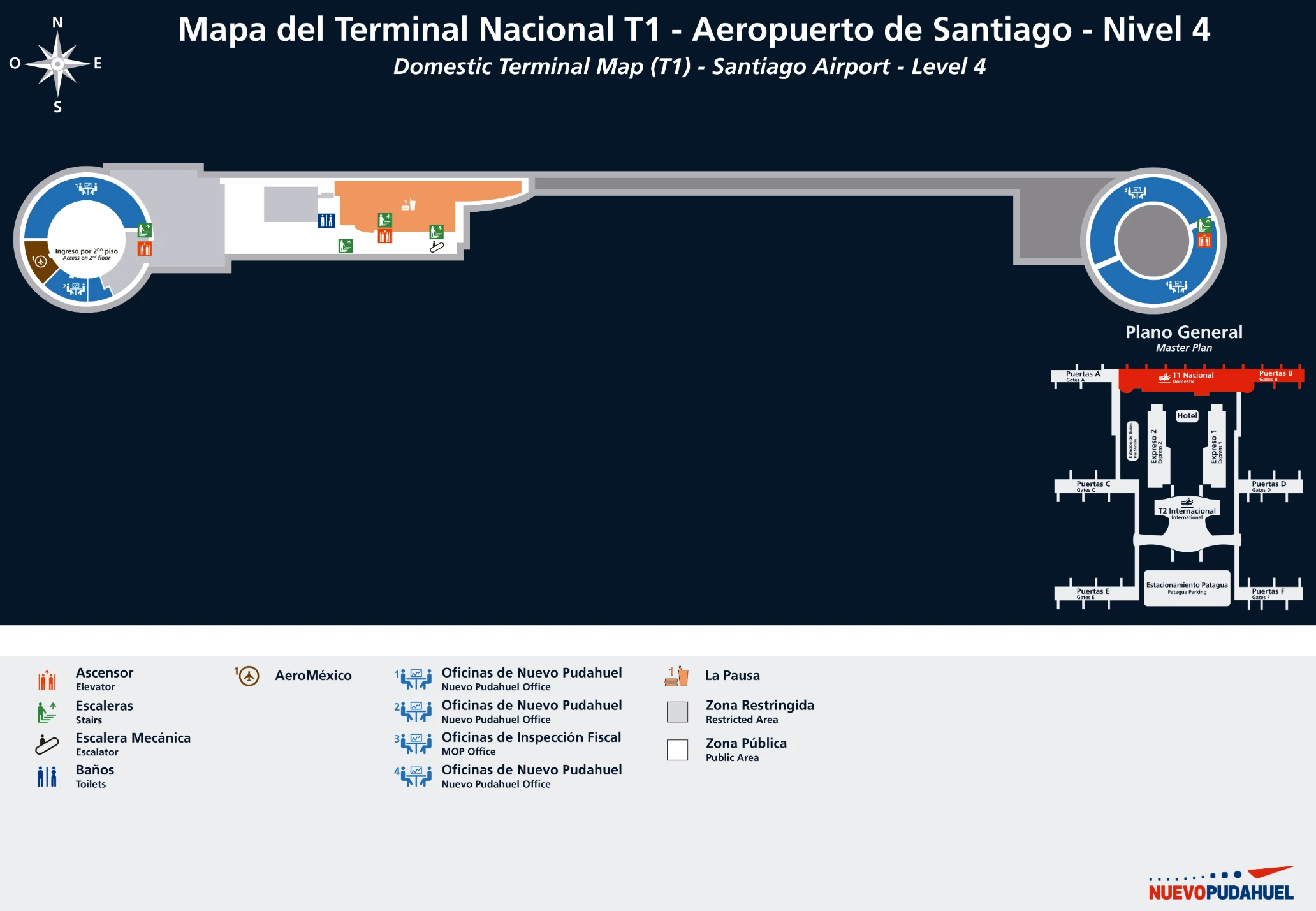 Arturo Merino Benítez International Airport Terminal 1 Level 4 Map 2026