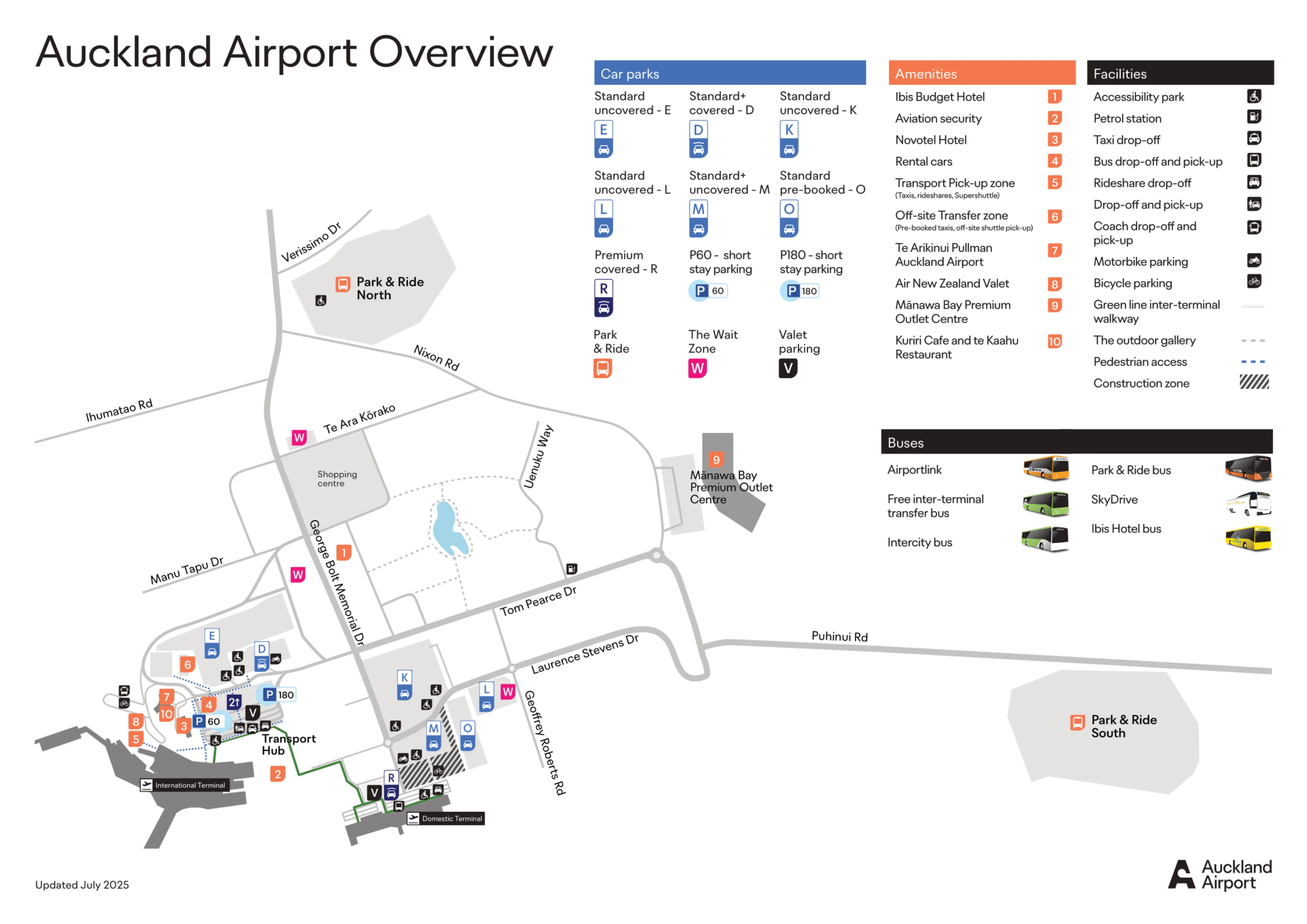Auckland International Airport Map 2025