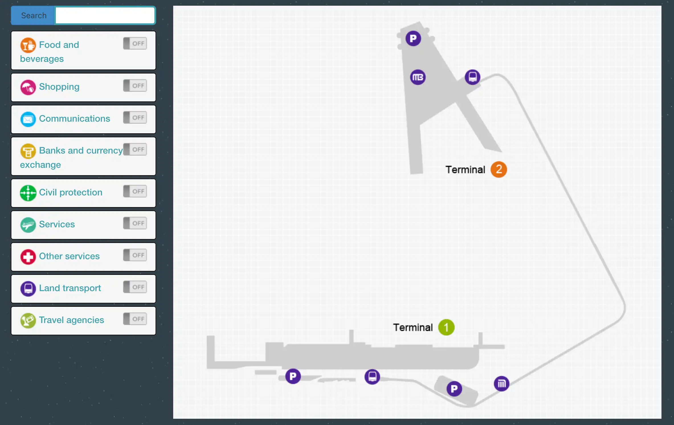 Benito Juárez International Airport Map 2025