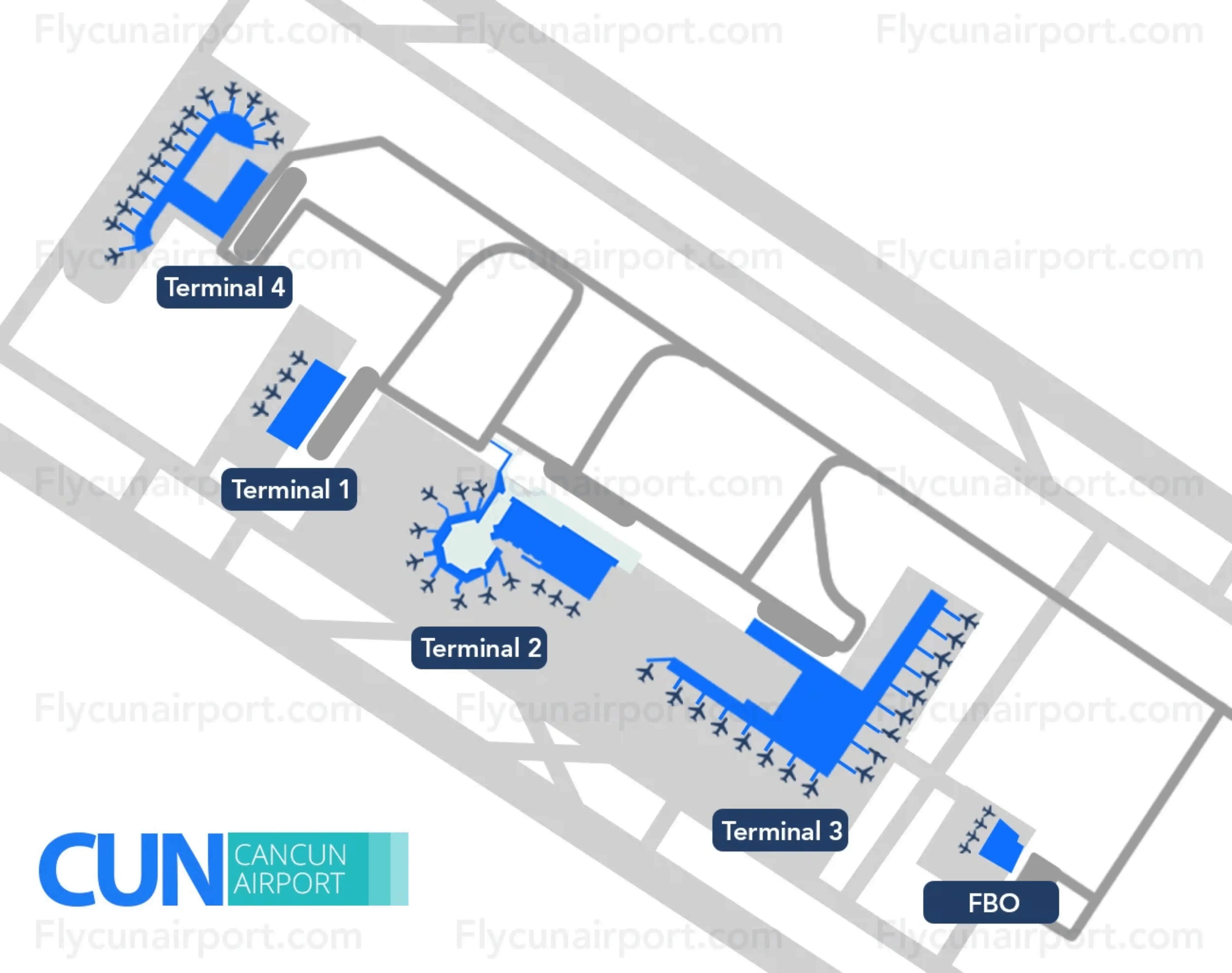 CancuÌn International Airport Map 2024