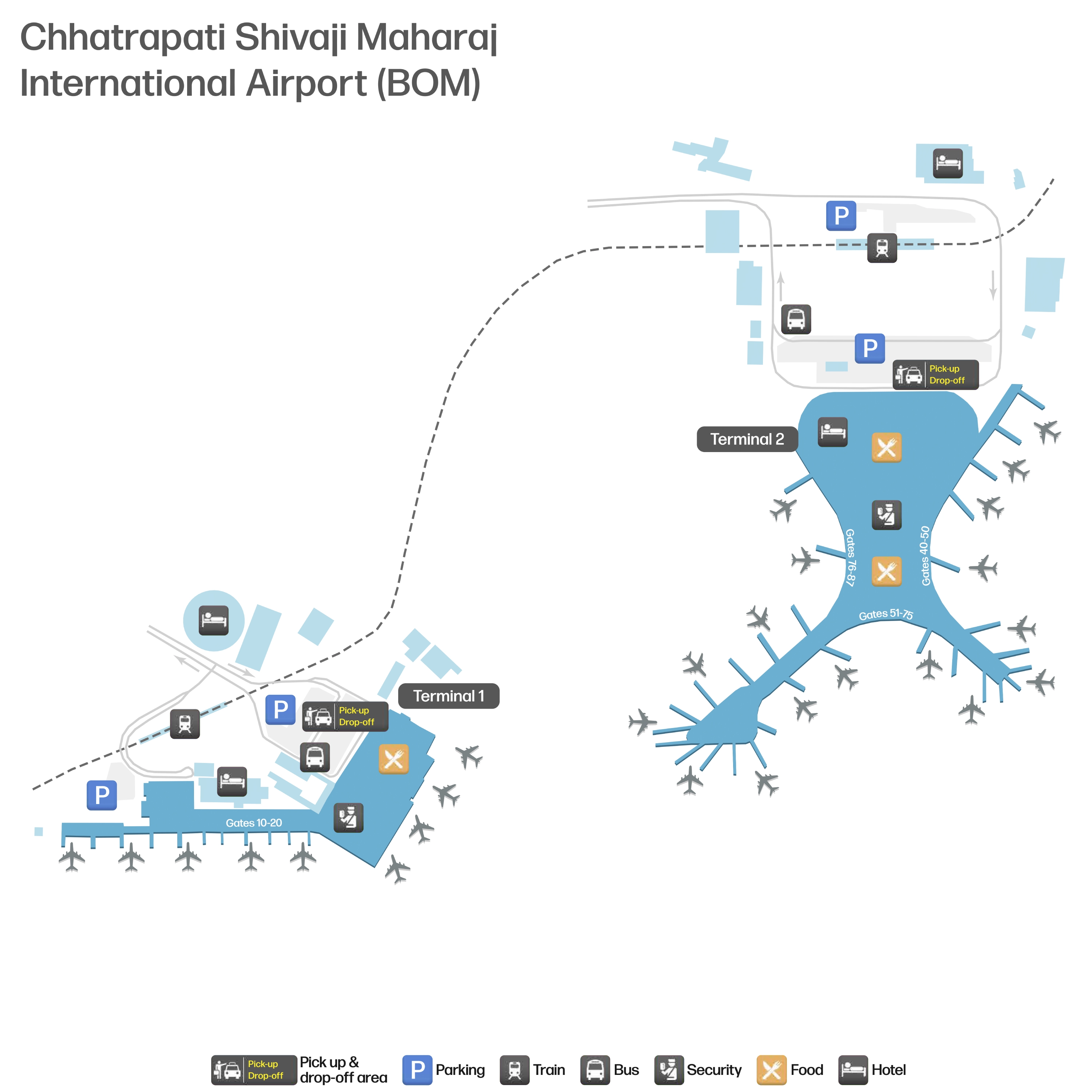 Chhatrapati Shivaji International Airport Map 2026