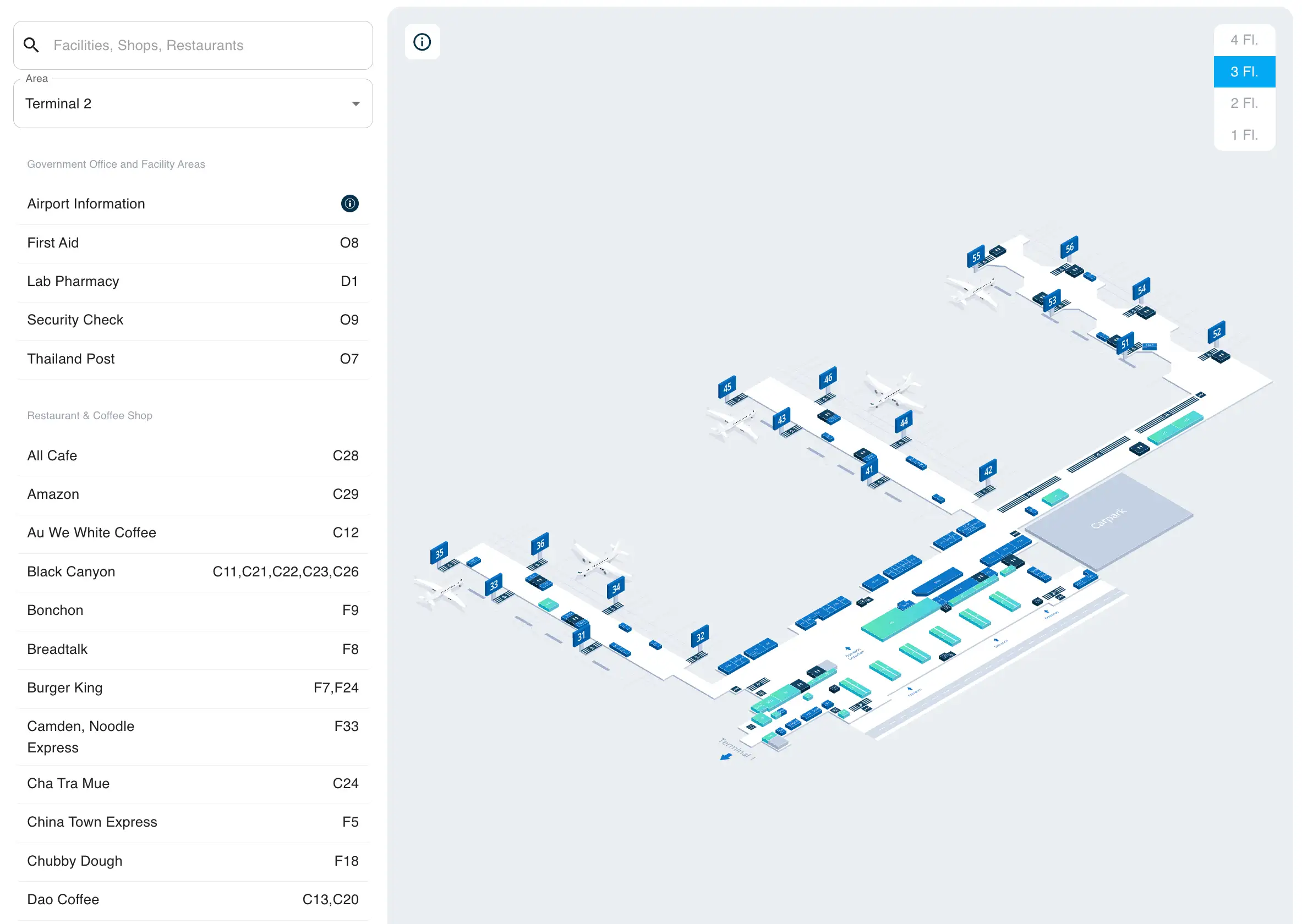 Don Mueang International Airport Terminal 2 Level 3 Map 2026