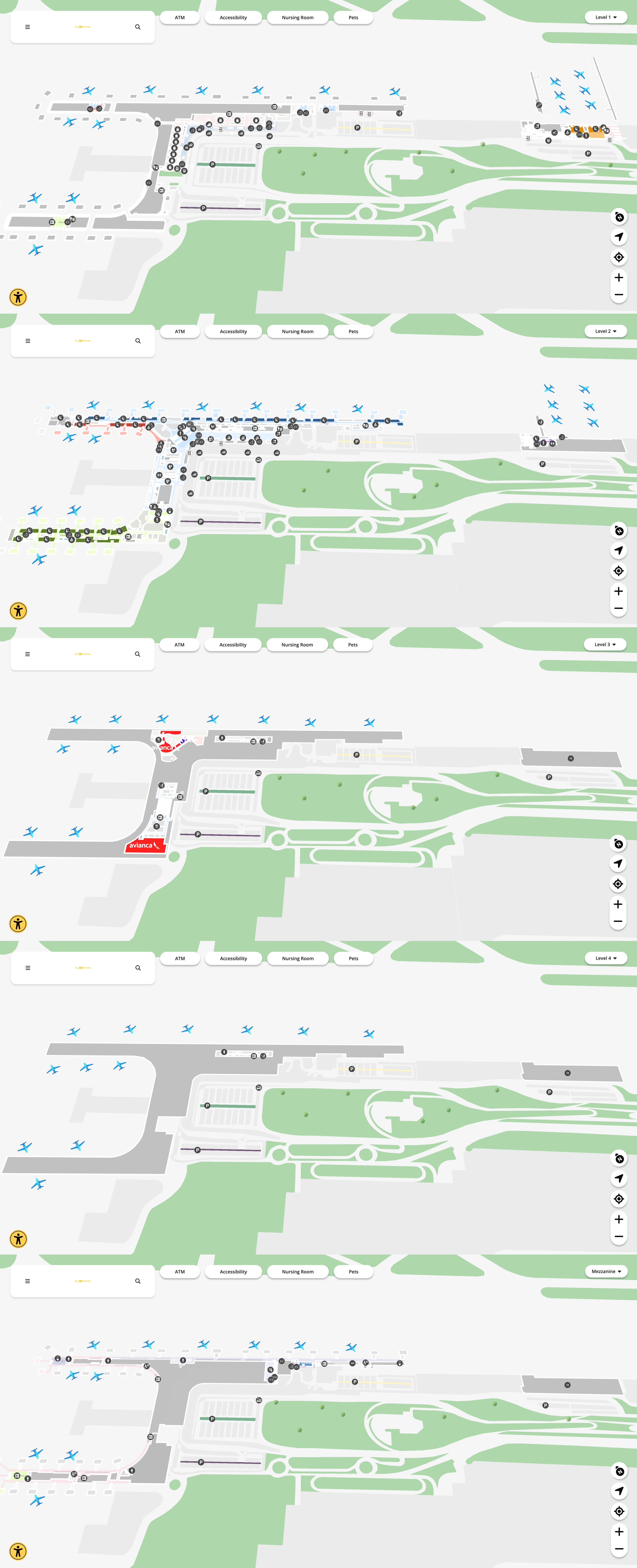 El Dorado International Airport Map 2026