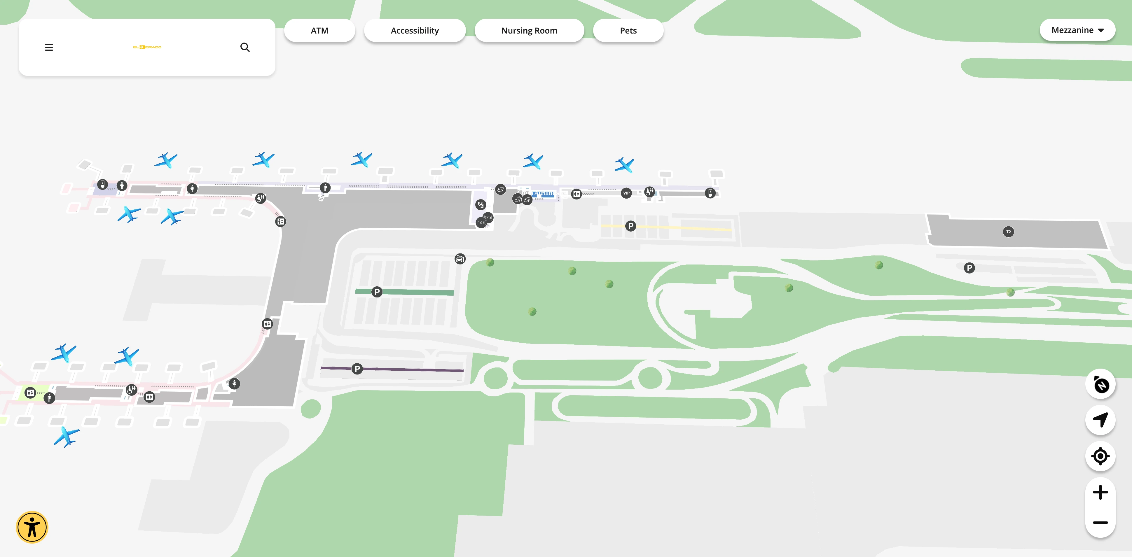 El Dorado International Airport Mezzanine Map 2026