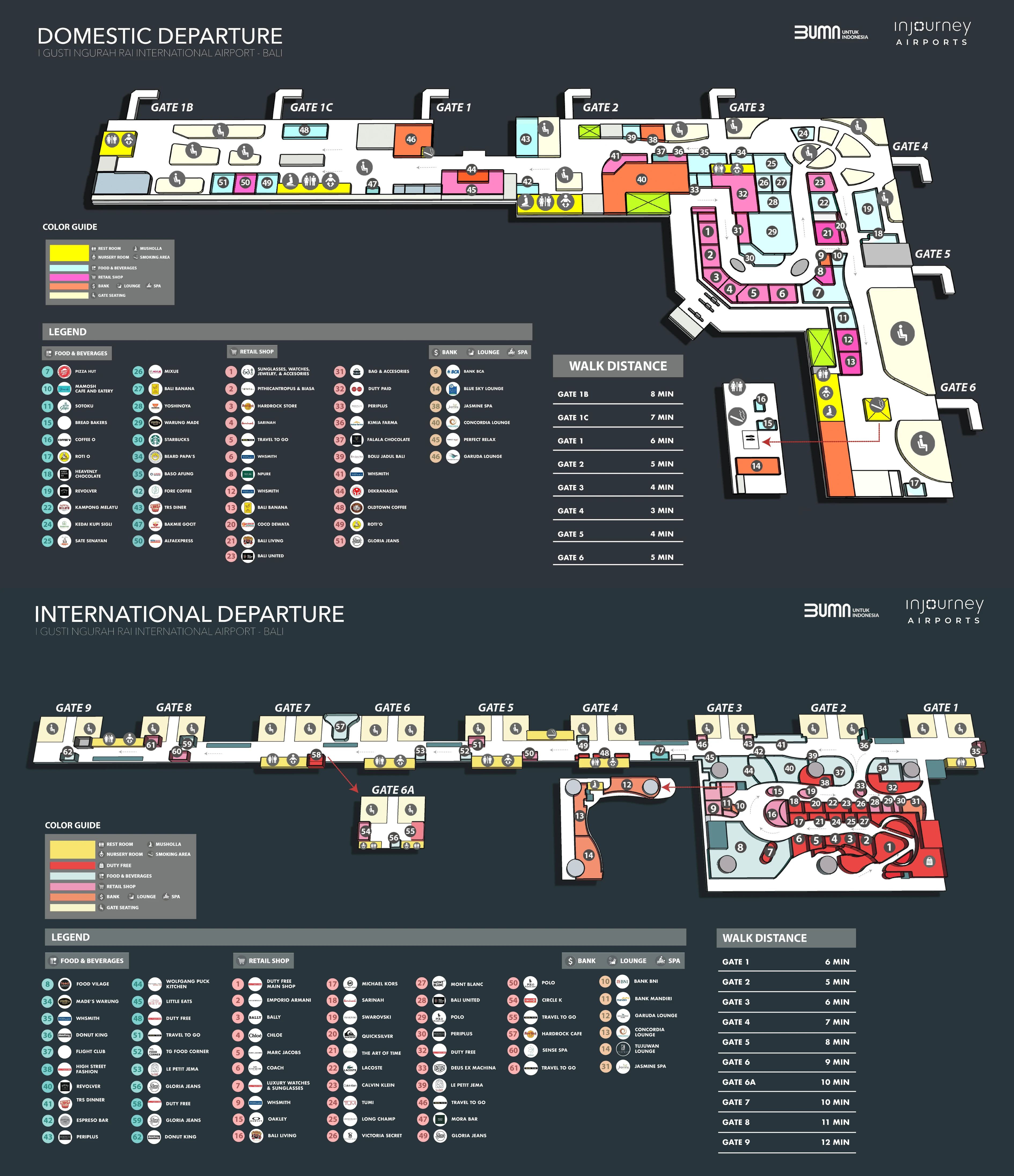 I Gusti Ngurah Rai International Airport Map 2026