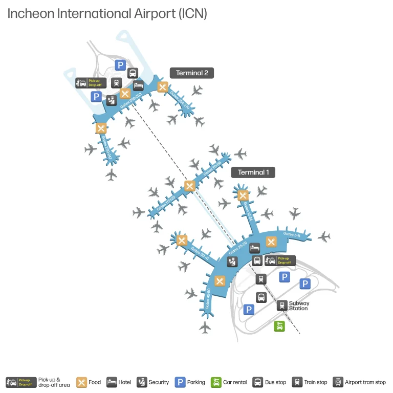 Incheon International Airport Map 2025