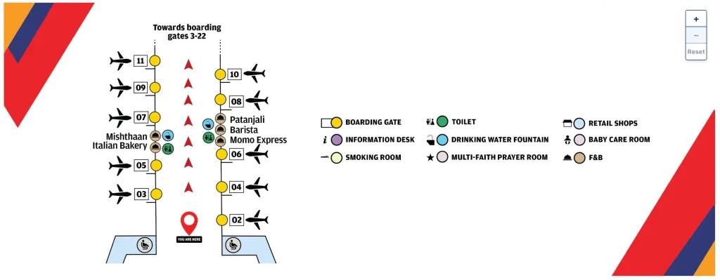 Indira Gandhi International Airport Terminal 1 Pier 1 Map 2025