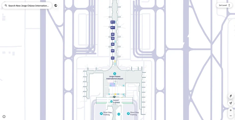 Jorge Chávez International Airport Level 1 Map 2026