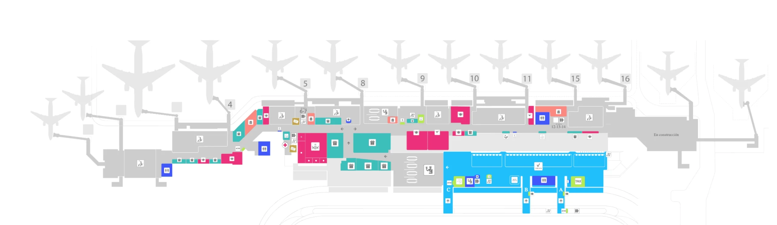Juan Santamaría International Airport Terminal Map 2025
