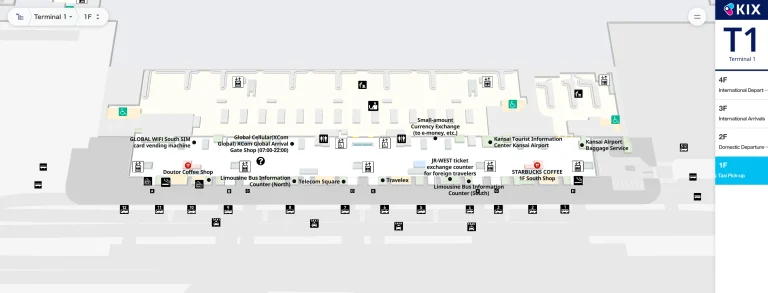 Kansai International Airport Terminal 1 Level 1 Map 2026