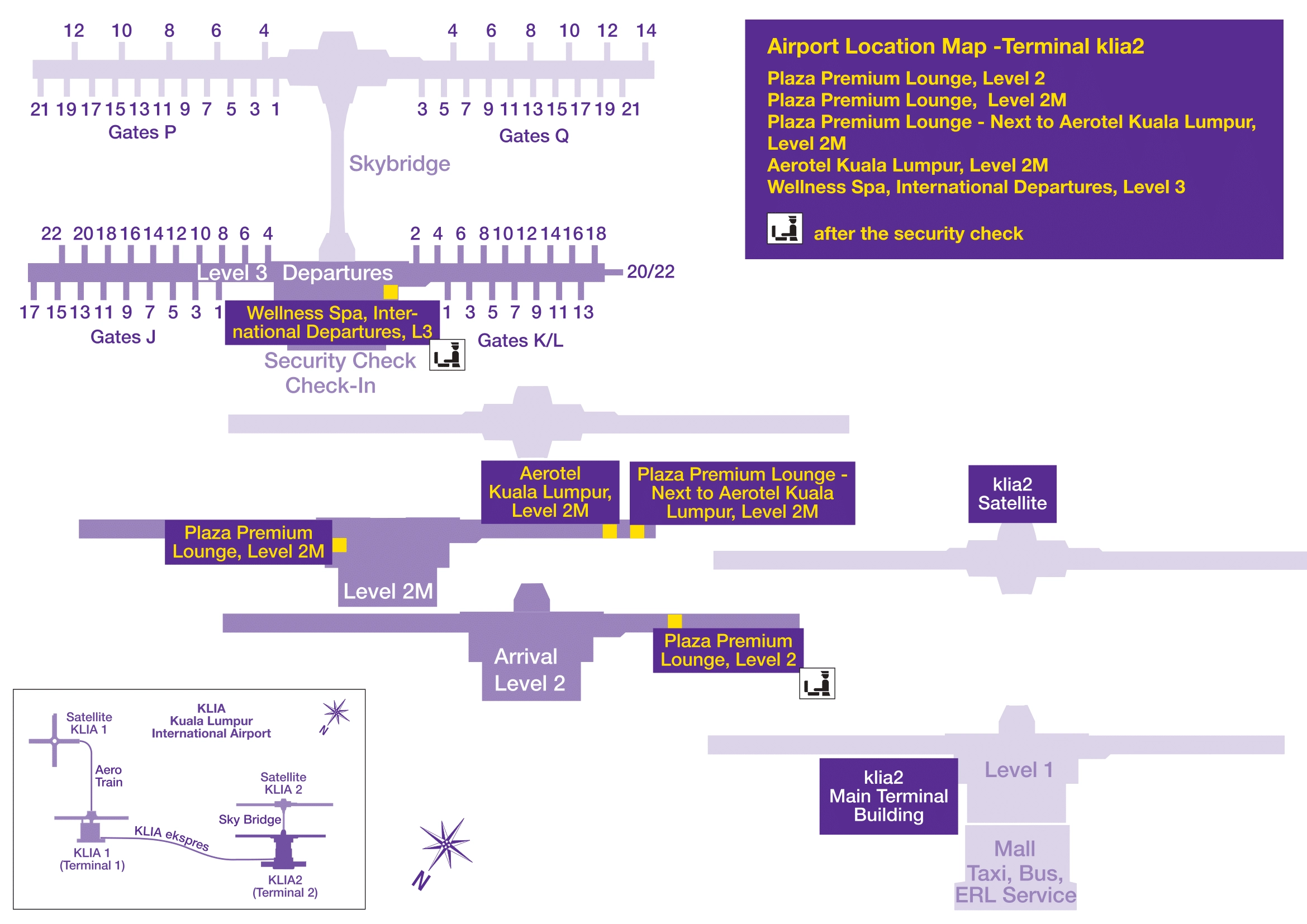 Kuala Lumpur International Airport Terminal 2 Map 2025