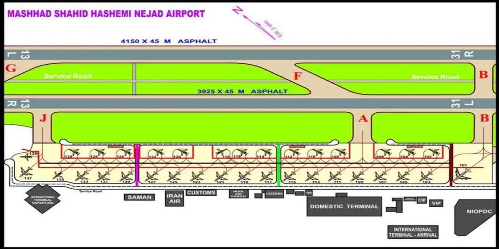 MHD Airport Terminal Overview Map 2024