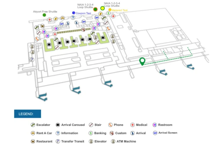 Ninoy Aquino International Airport Terminal 3 Map 2026