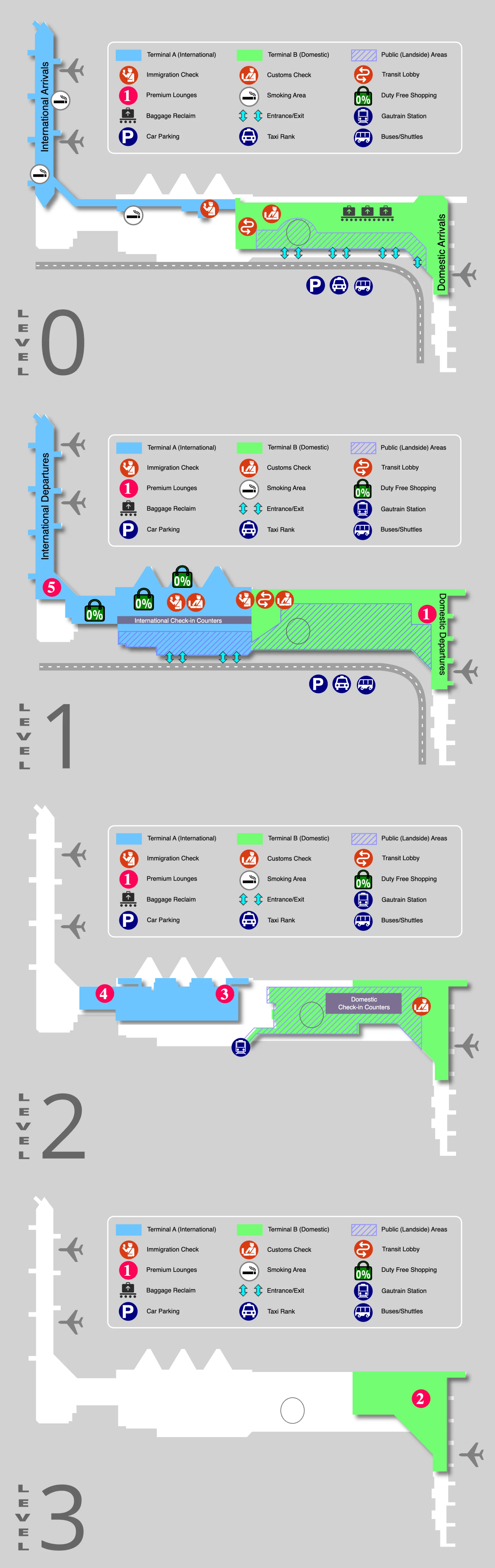 O.R. Tambo International Airport Map 2025