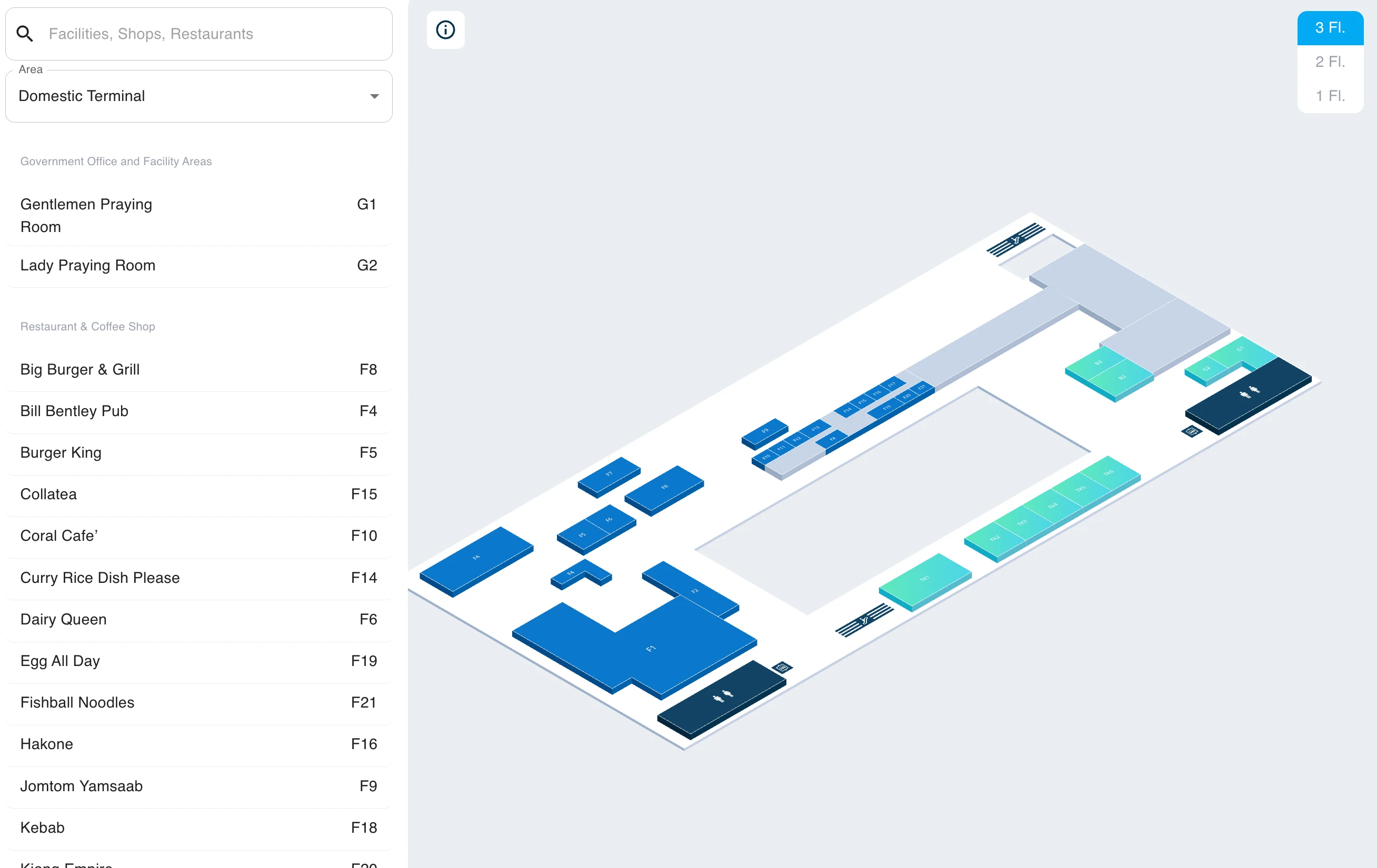 Phuket International Airport Domestic Terminal Level 3 Map 2026