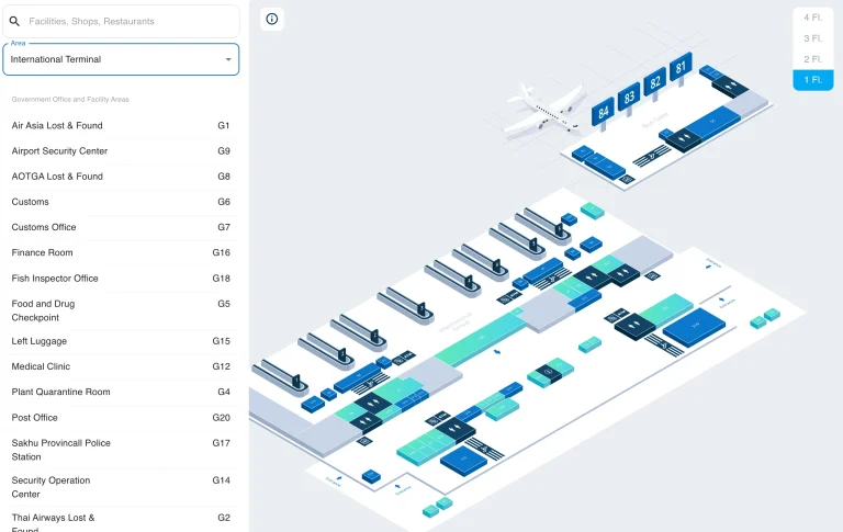 Phuket International Airport International Terminal Level 1 Map 2026